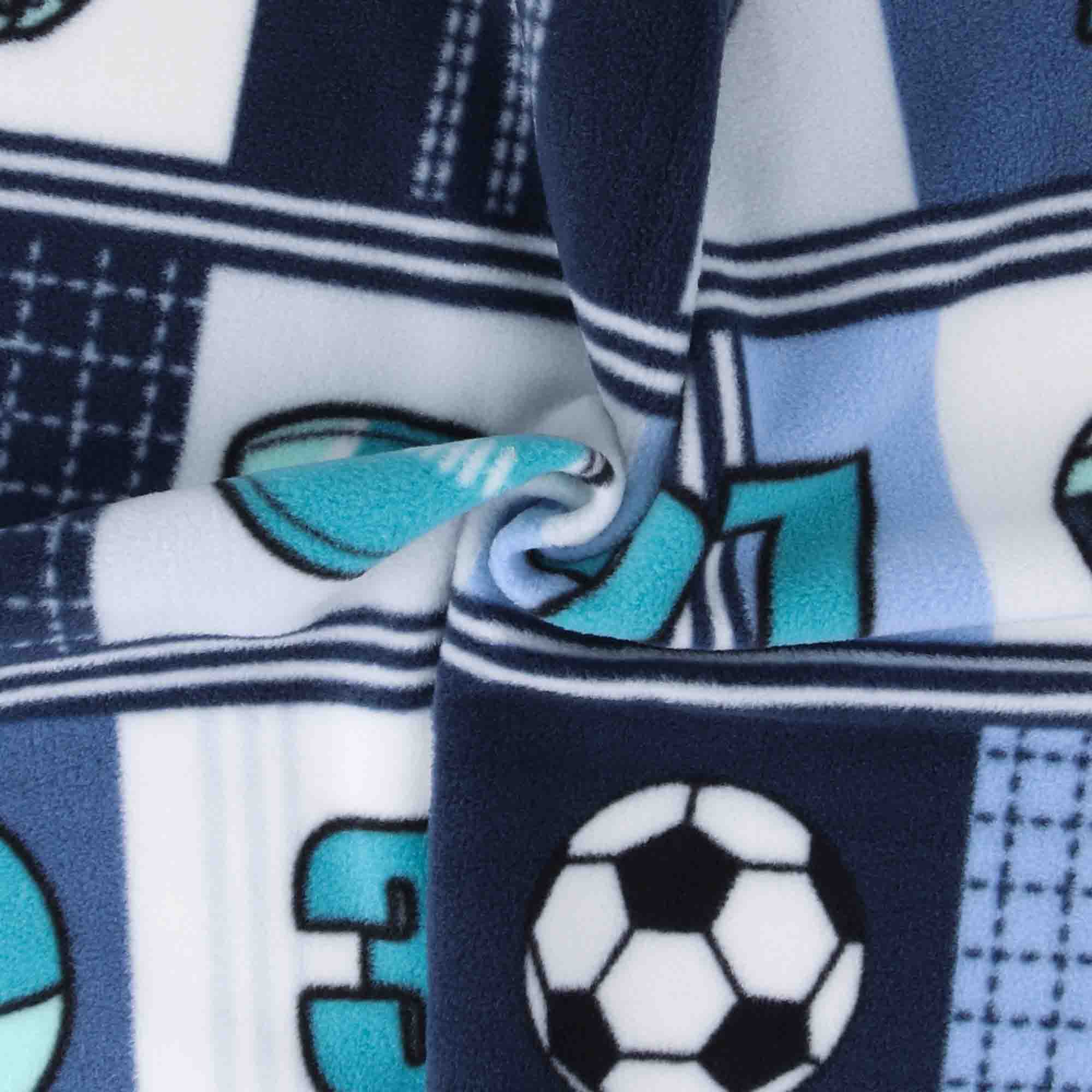 Anti Pill Fleece Print - MONTANA - 030 - Navy - Image 2