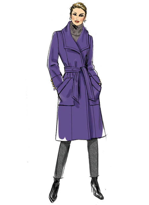 B6720 Misses'/Misses' Petite Outerwear & Belt (Size: XL-XXL) - Image 4