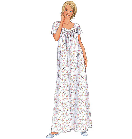 B6838 Misses'/Misses' Petite Nightgown - Image 3
