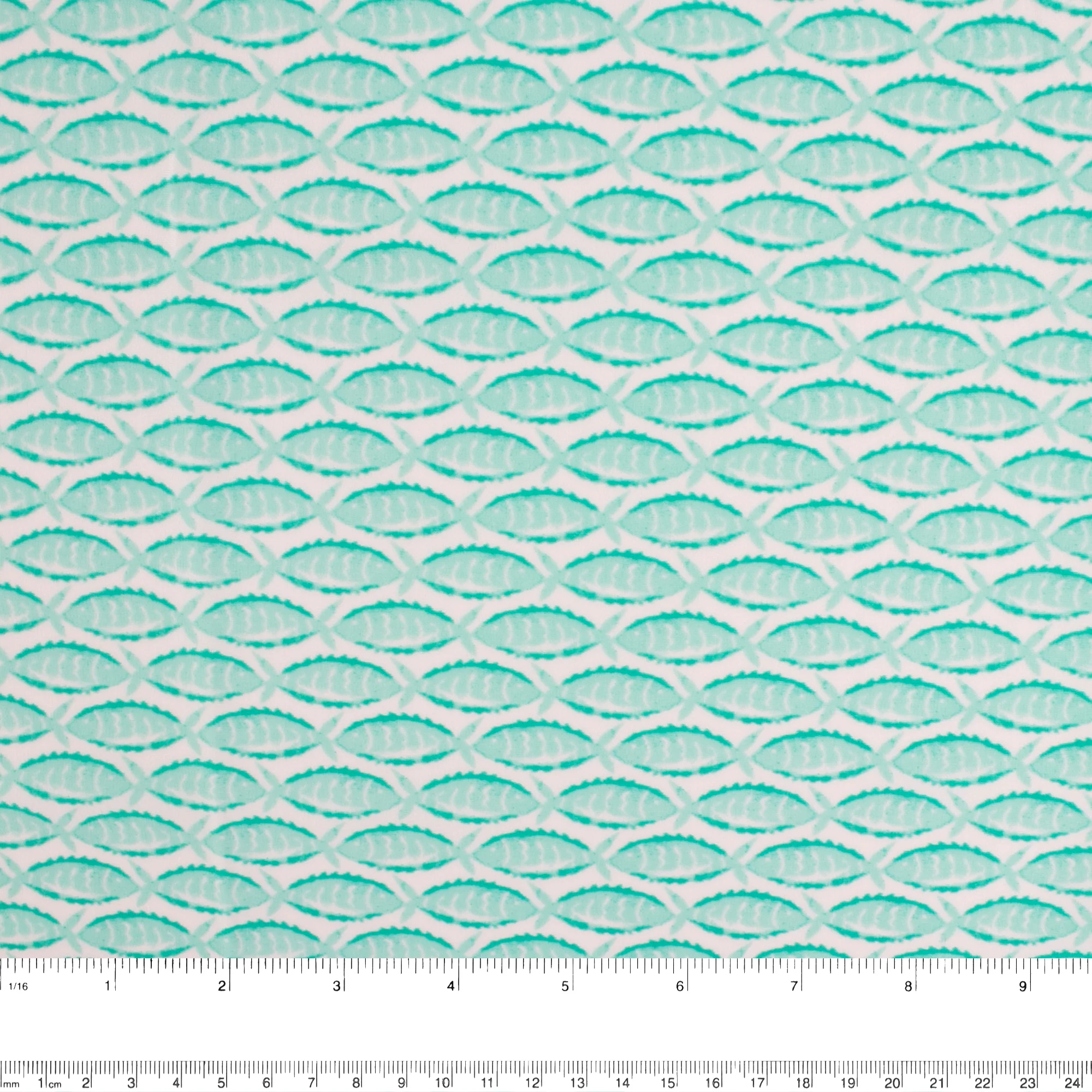 Bathing Suit Print - Fish - Aqua - Image 3