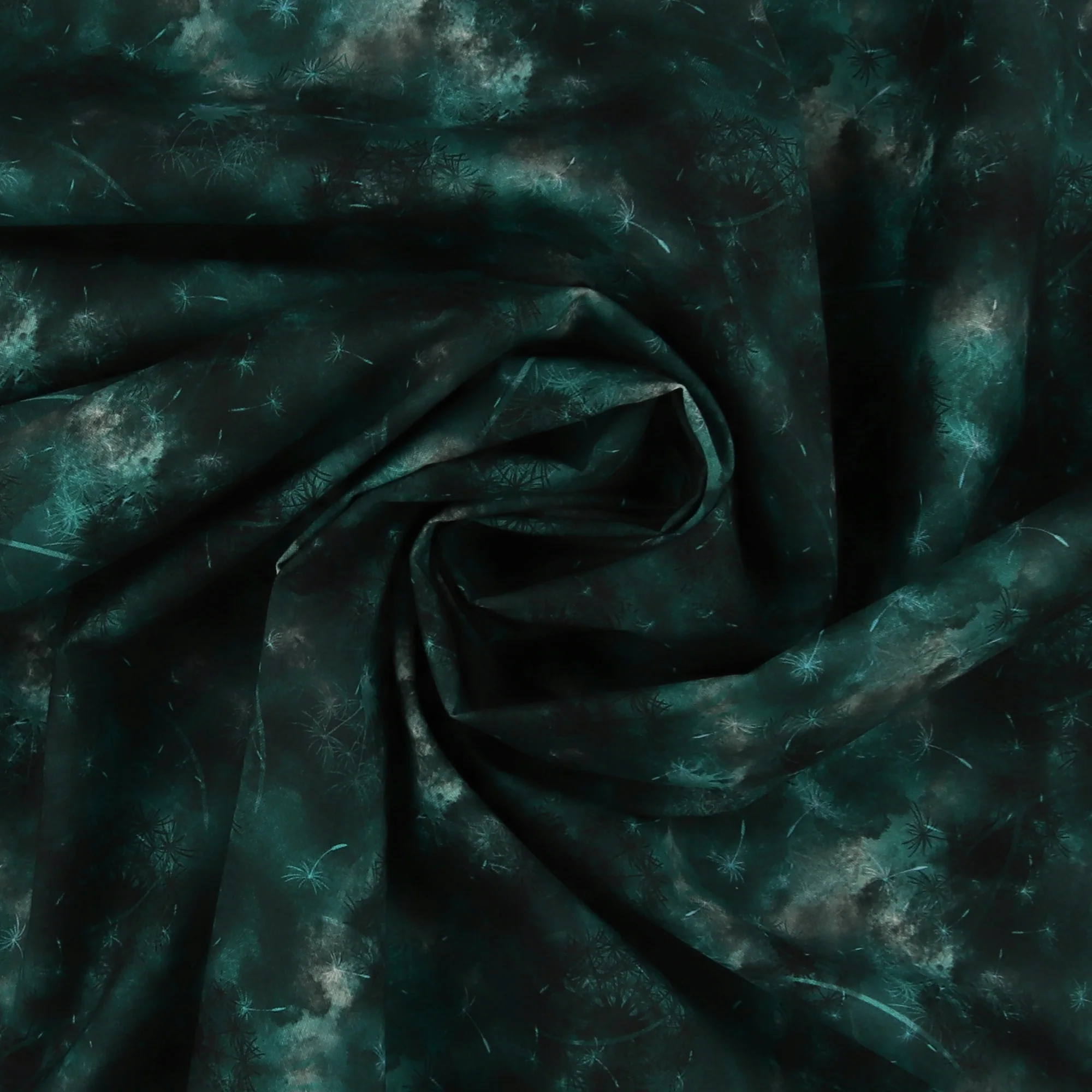 Blender Fabric - DANDELION - 009 - Emerald - Image 2