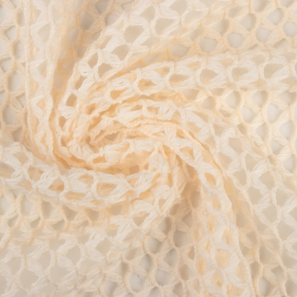 BREEZY Crochet Mesh - Beige - Image 3