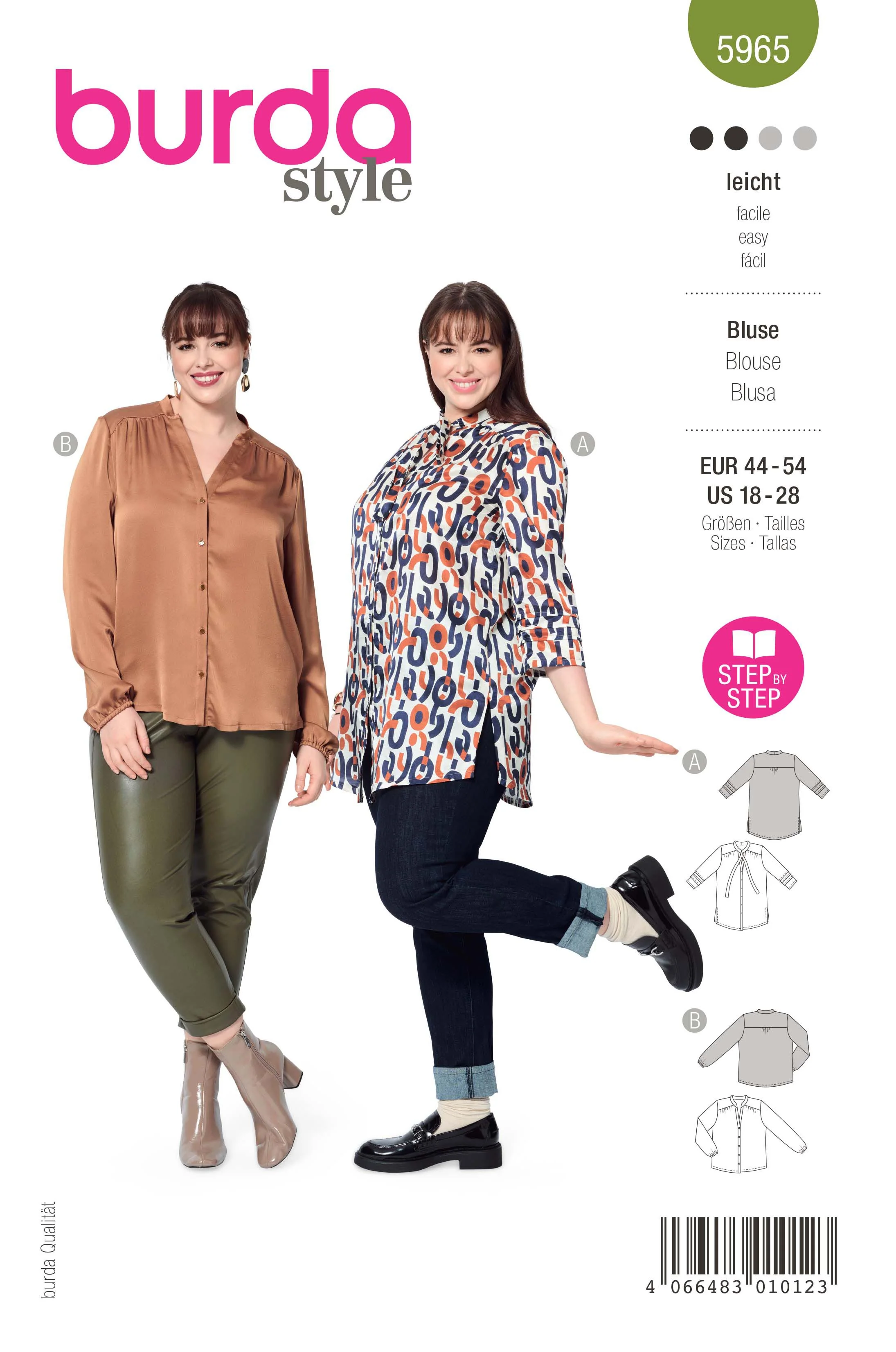 Burda - 5965 Blouse Plus