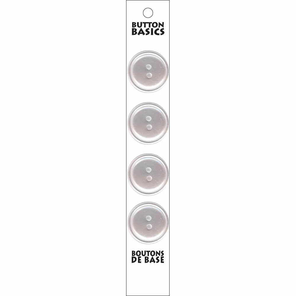 BUTTON BASICS 2 Hole Buttons - 22mm (⅞") - 3 pcs