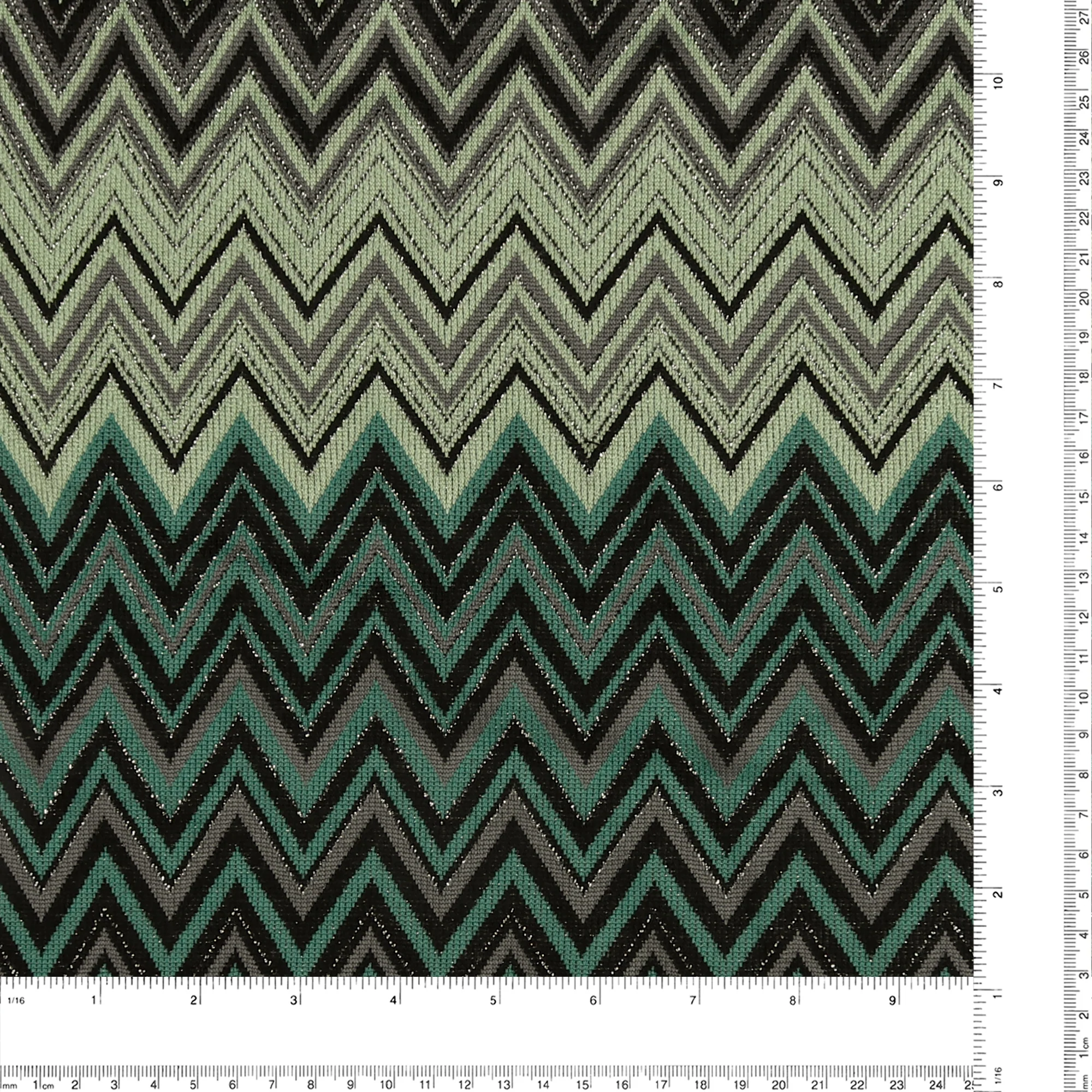 Chevron Knit Print - VERDE - 001 - Green - Image 3