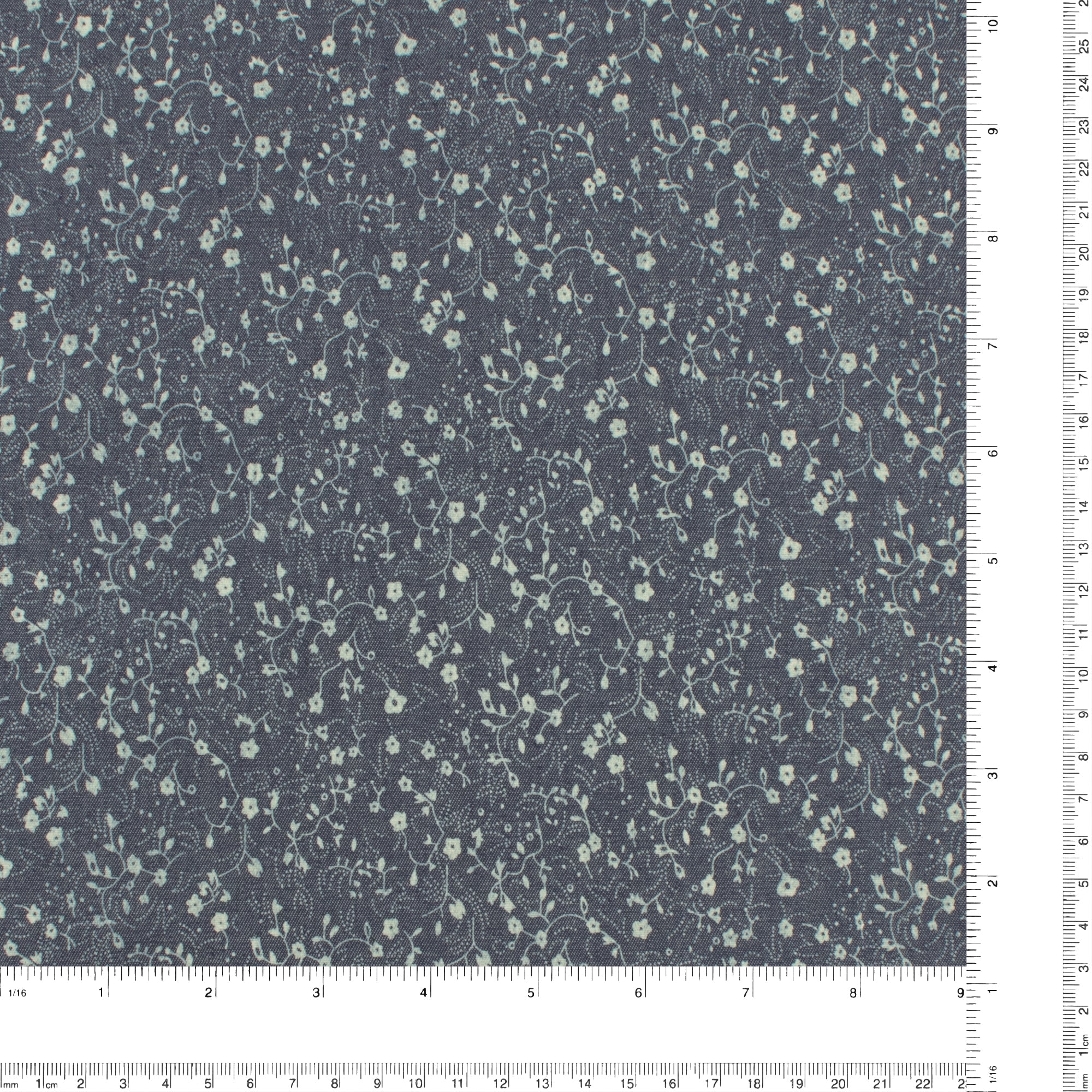 Cotton Denim Print - EVERYDAY BLUES - 004 - Dark Blue - Image 3