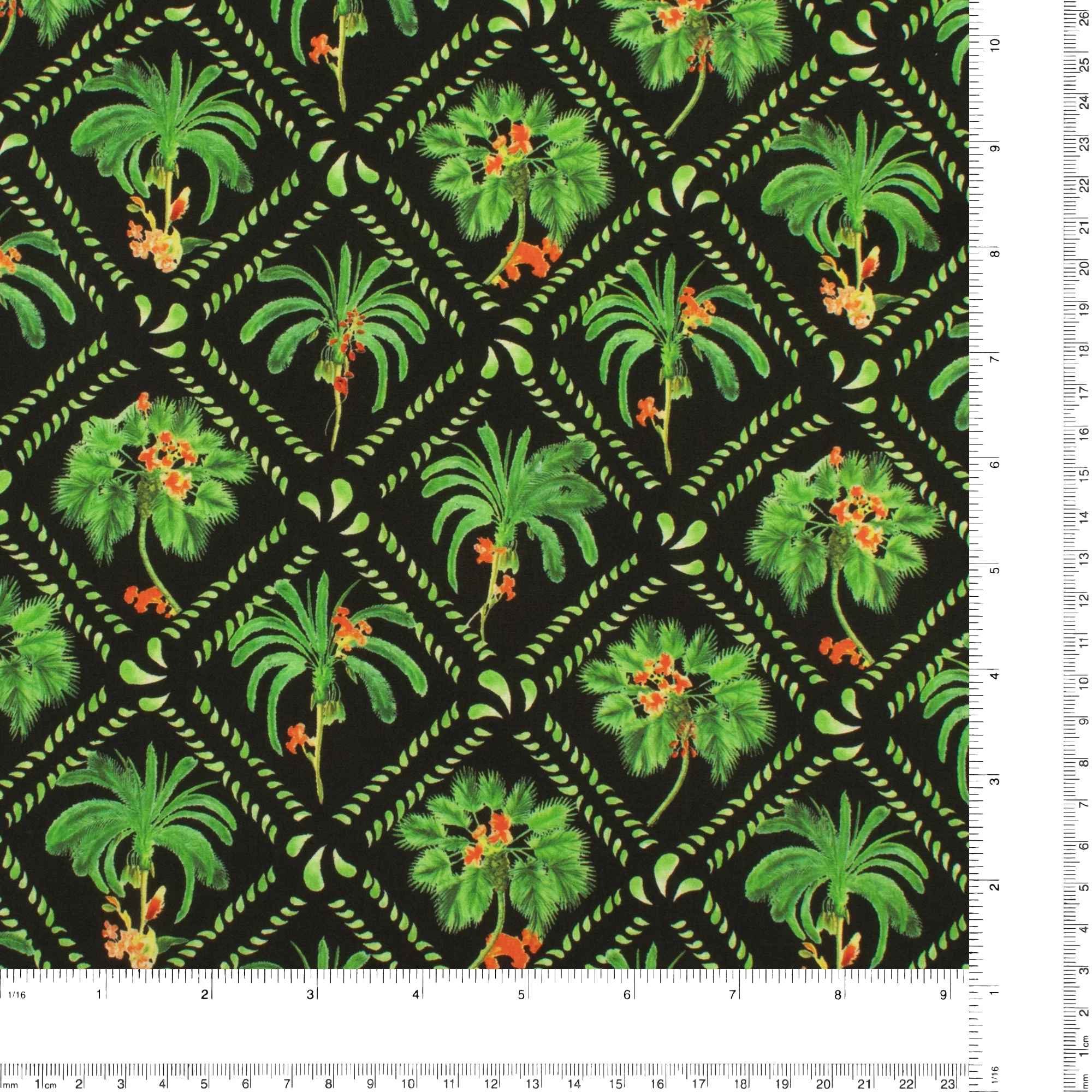 Cotton Poplin Print -MANSFIELD - 001 - Black - Image 3