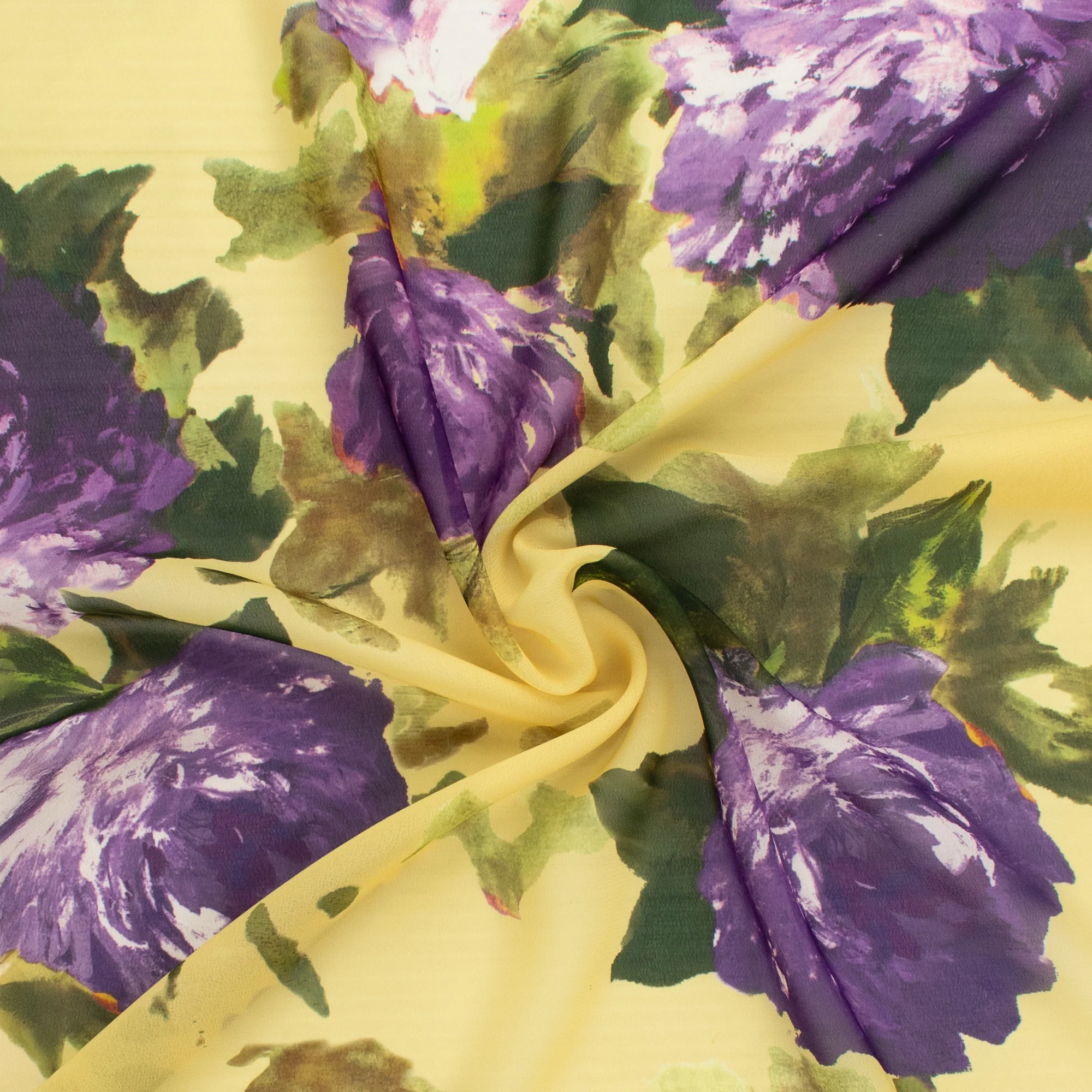 Digital Printed Chiffon - GEMINI - 009 - Banana - Image 2
