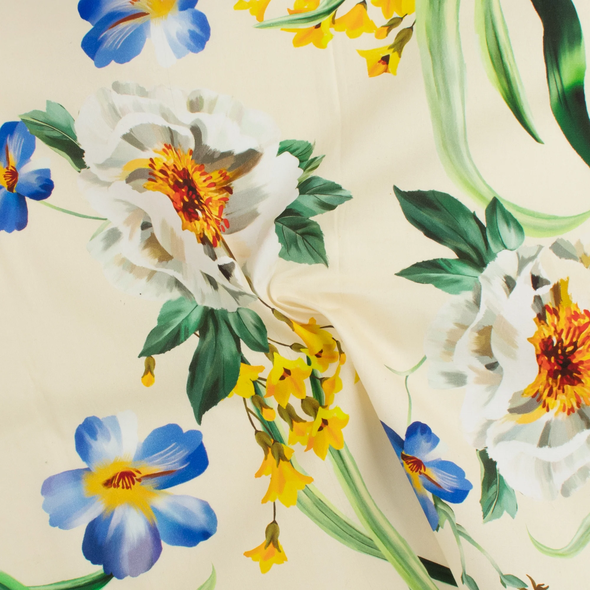 Digital Printed Poplin - ROSALIA - 003 - Butter - Image 2