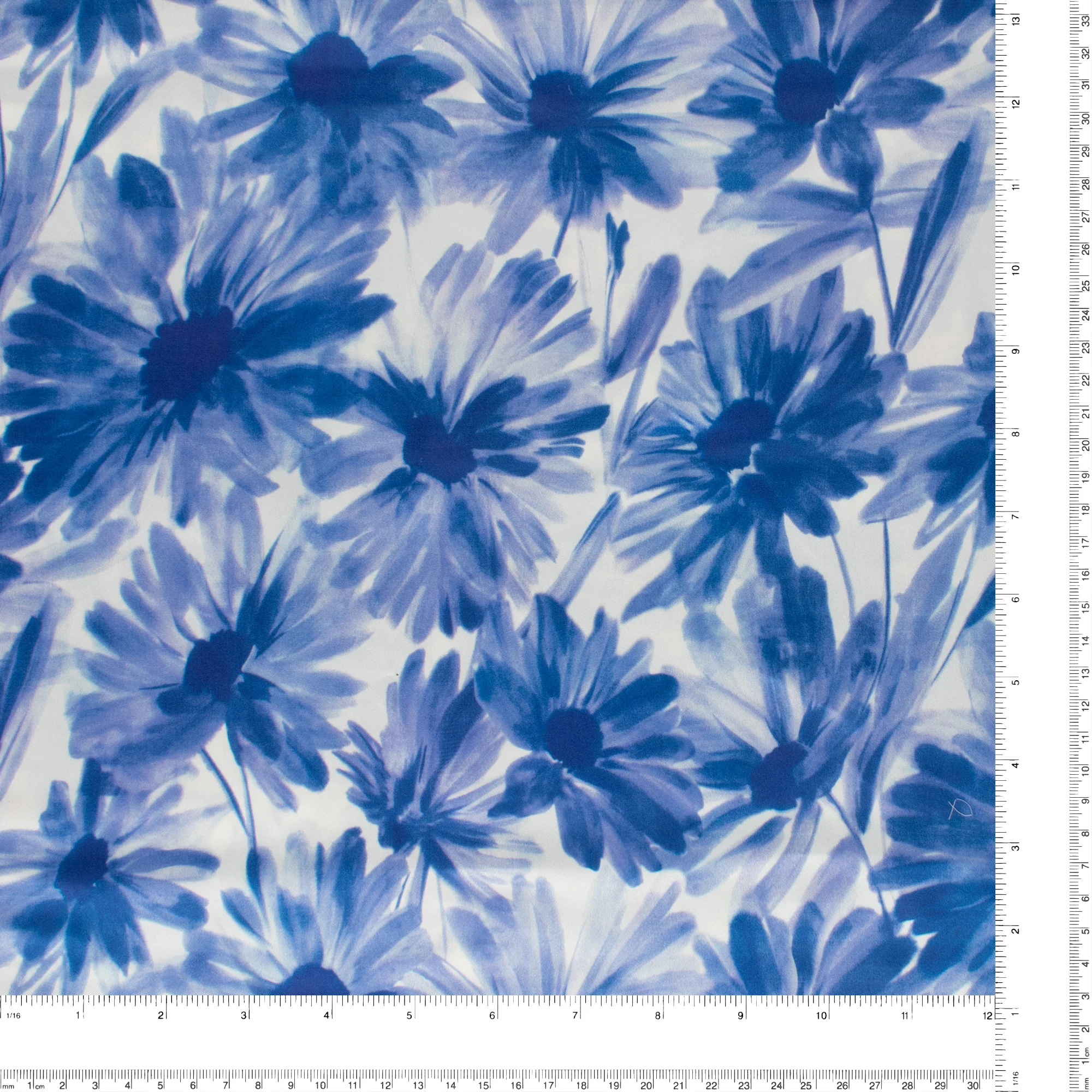 Digital Printed Satin - GEMINI - 011 - Blue - Image 3
