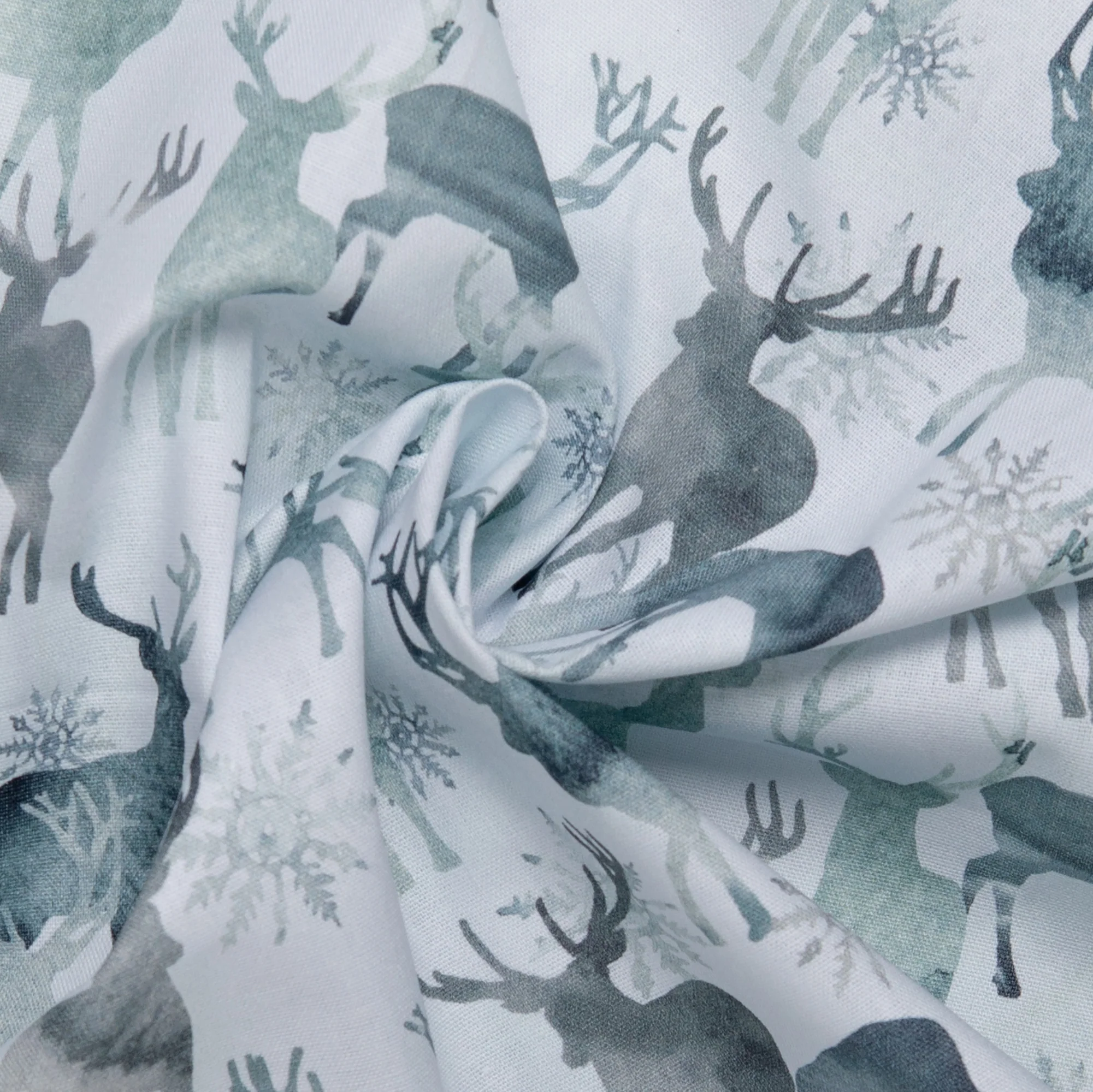 DIGITAL Woodland Holiday - Deer - Silver - Image 2