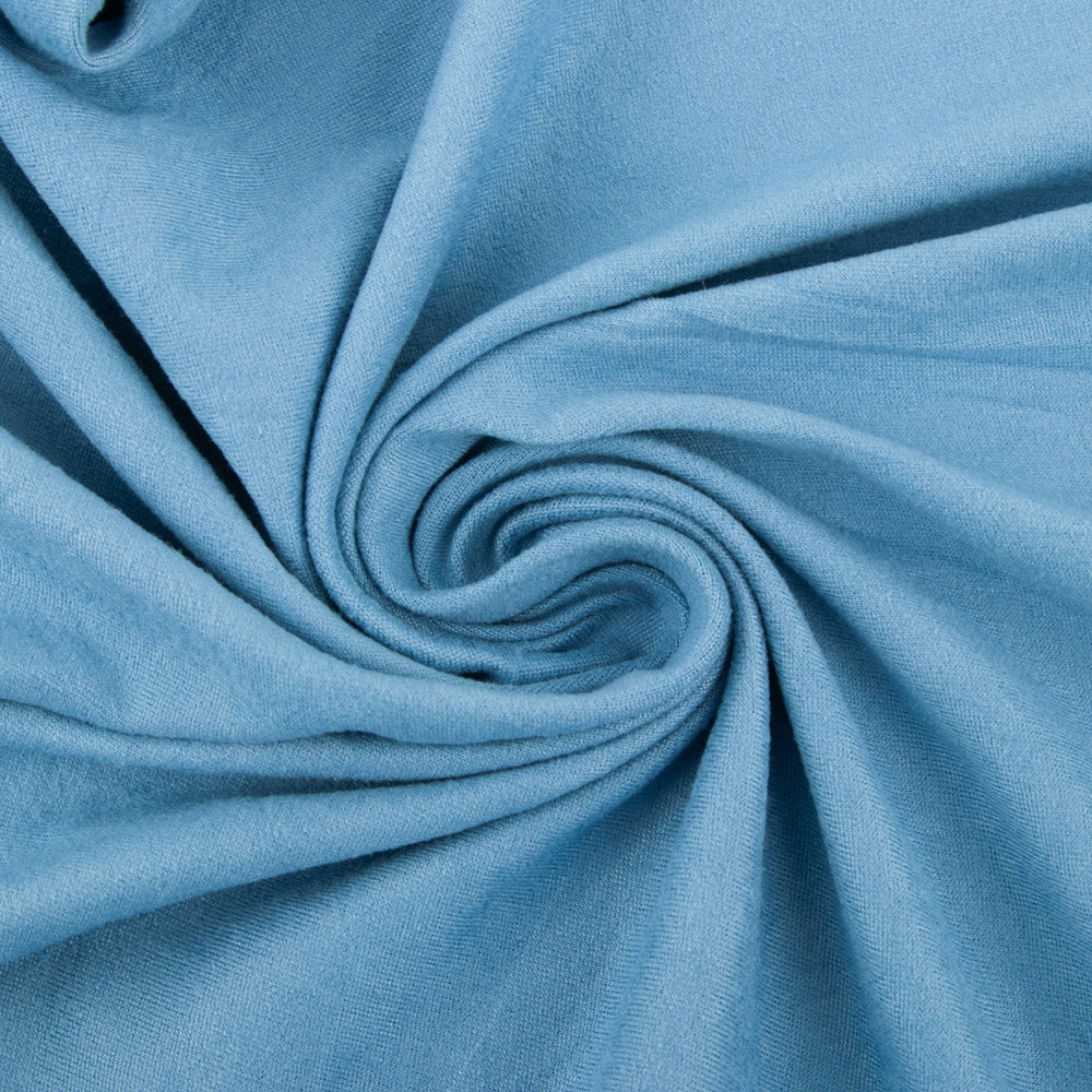 Double Brushed Spandex Knit - Blue - Image 2
