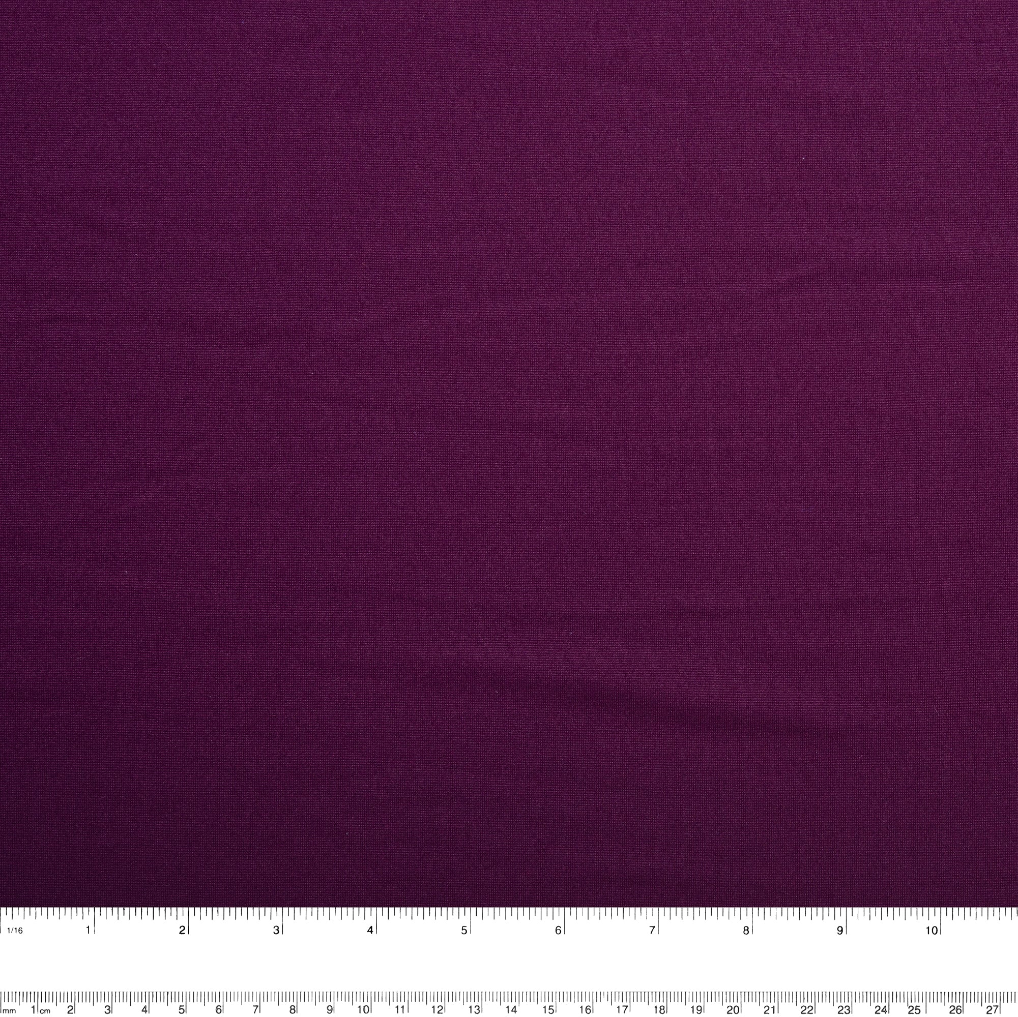 Double Brushed Spandex Knit - Eggplant - Image 3