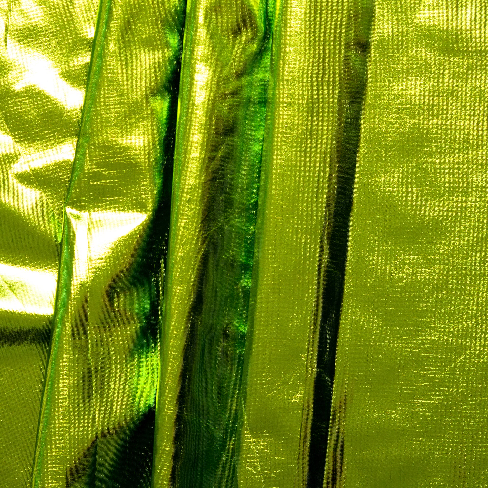 Foil Stretch Knit - Lime - Image 4