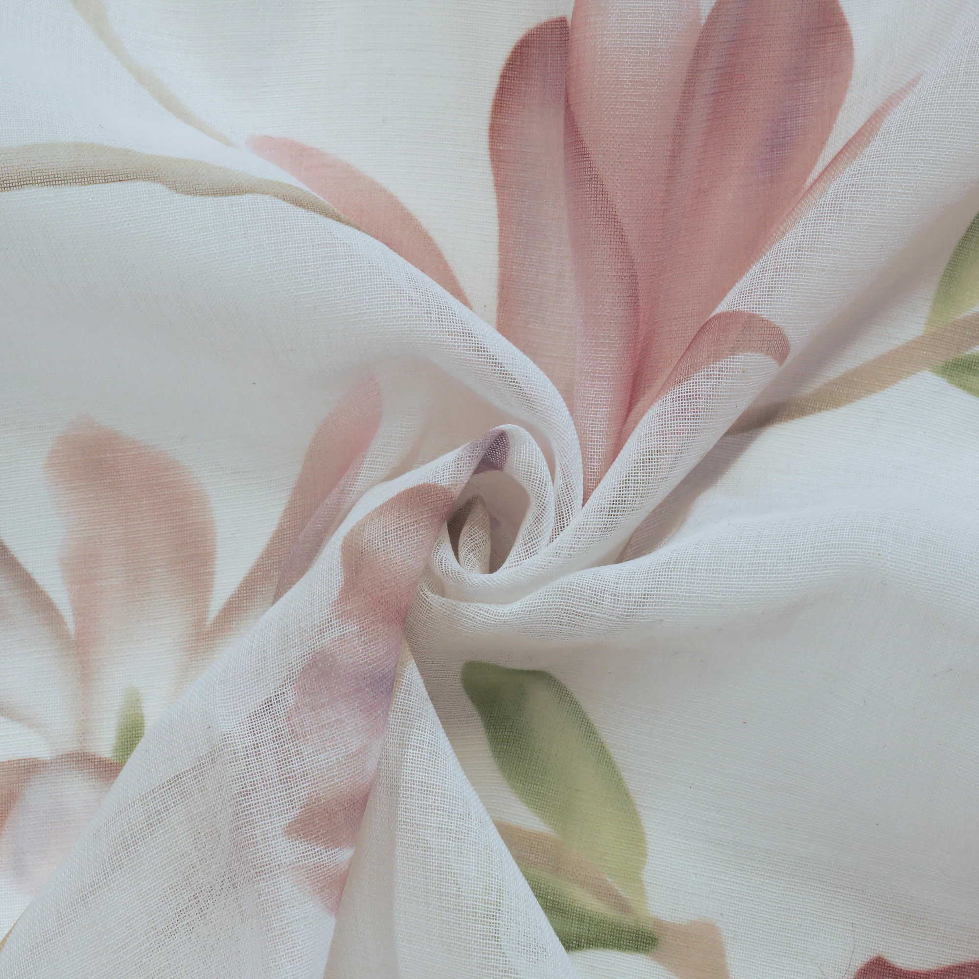 Grommet curtain panel - Joy - White-Pink - Image 4