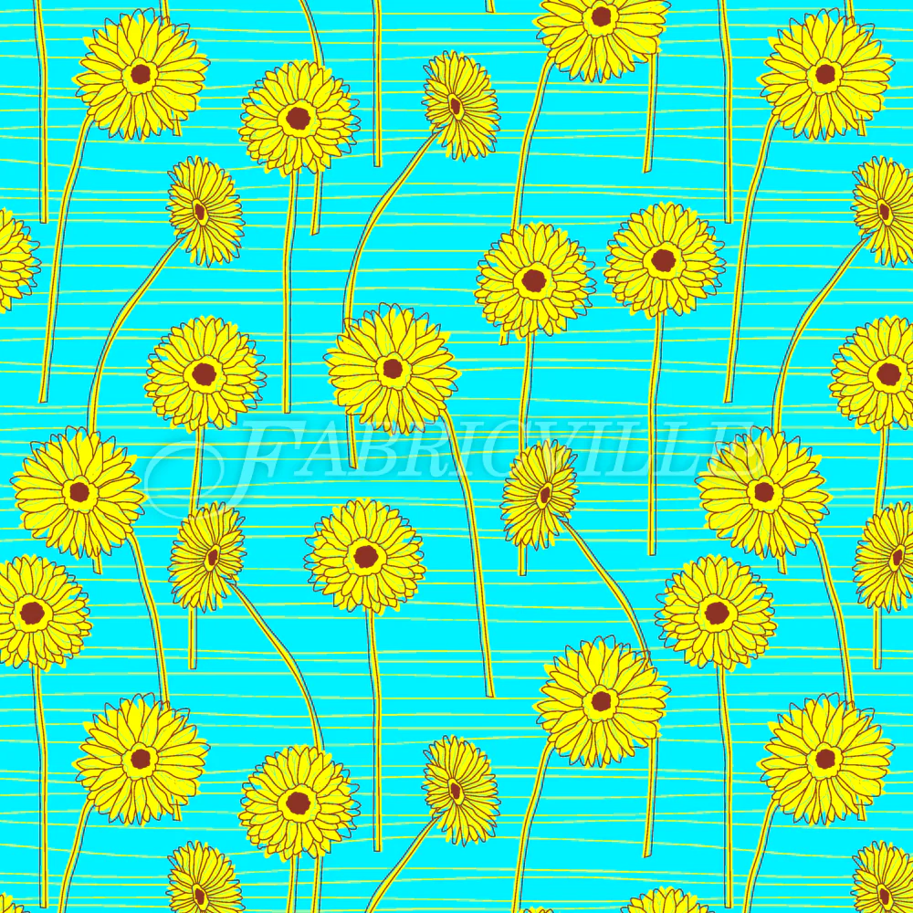 Hand-drawn Gerberas