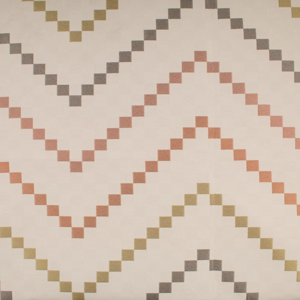 Home Decor Fabric - Aura - Chevron Corail