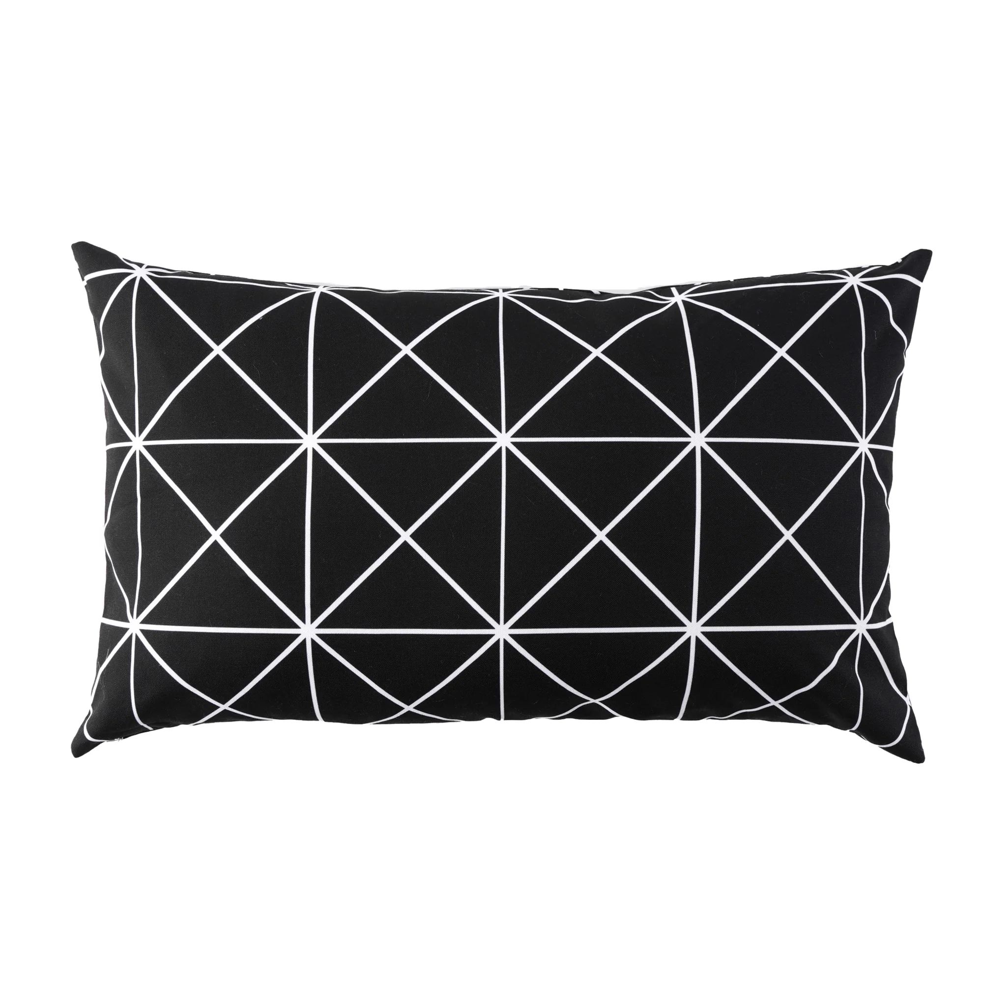 Indoor/Outdoor cushion - 12 x 20'' - Geo - Black