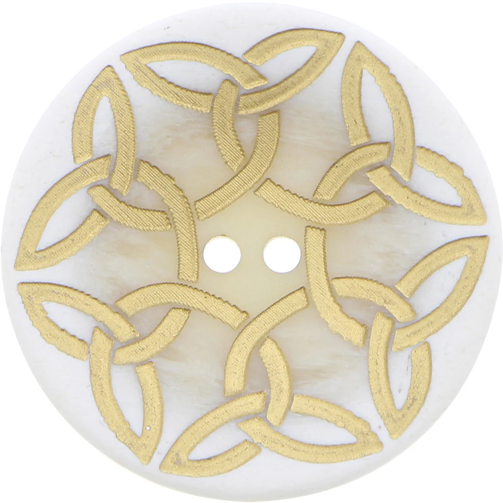 INSPIRE 2 Hole Button - 34mm (1⅜") - Polyester -2 pcs