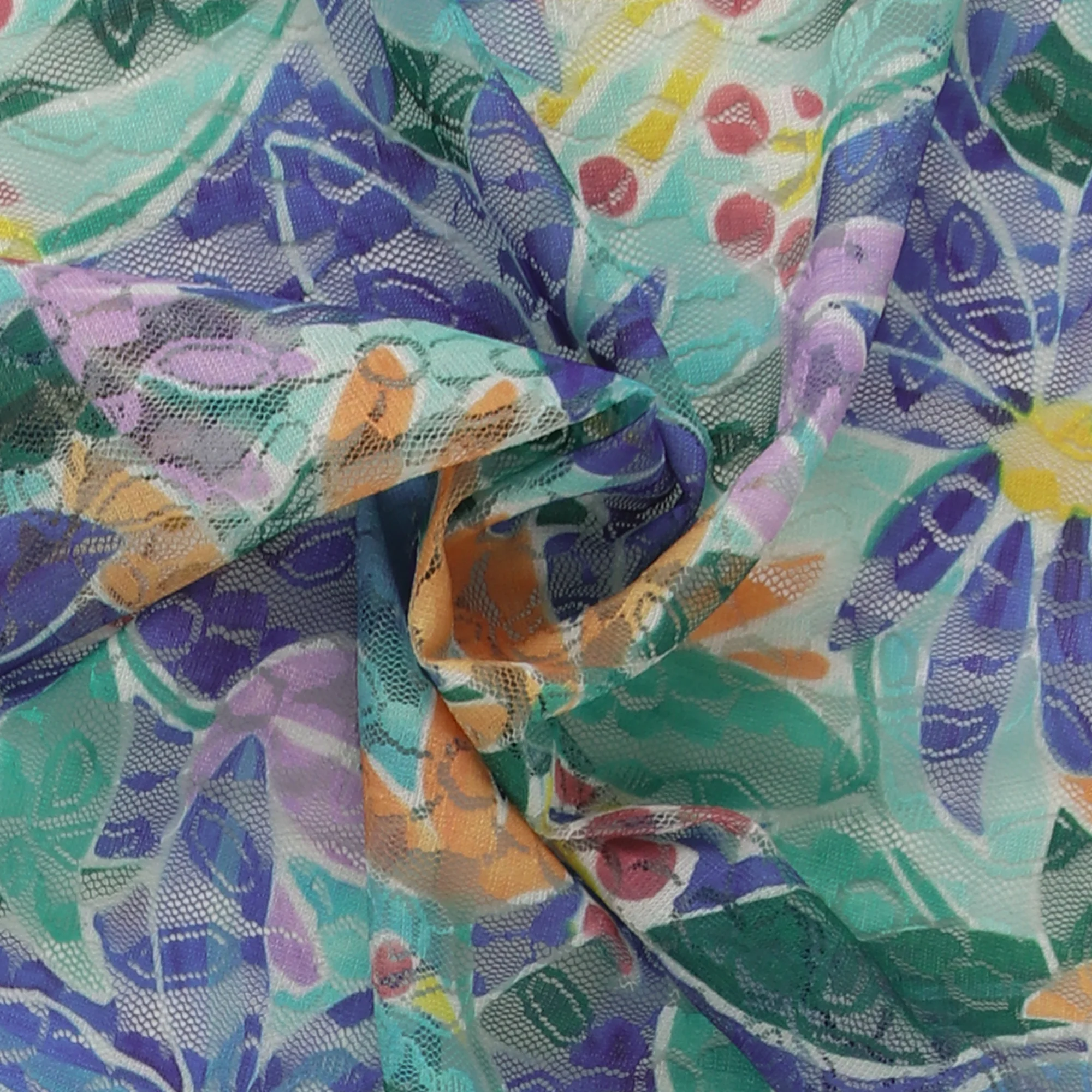 Lace Print - AZALEA - 002 - Royal - Image 2