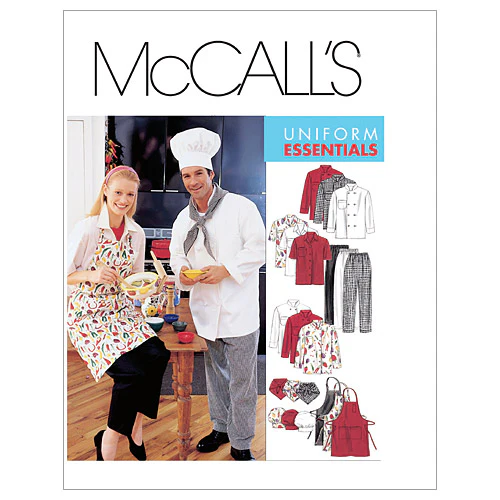 M2233 Misses' and Men's Jacket, Shirt, Apron, Pull-On Pants, Neckerchief and Hat (size: Large) - Image 12
