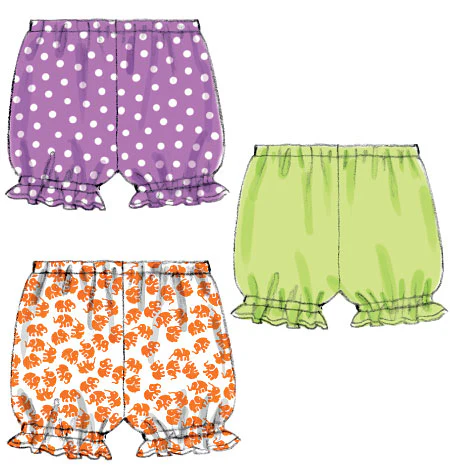 M6912 Infants' Reversible Top, Dresses; Bloomers and Pants (size: All Sizes In One Envelope) - Image 3