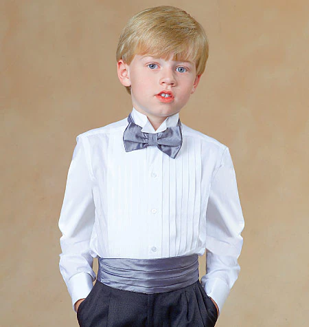 M7223 Children's/Boys' Lined Vests, Cummerbund, Bow Tie and Necktie (Size: 7-8-10-12) - Image 3
