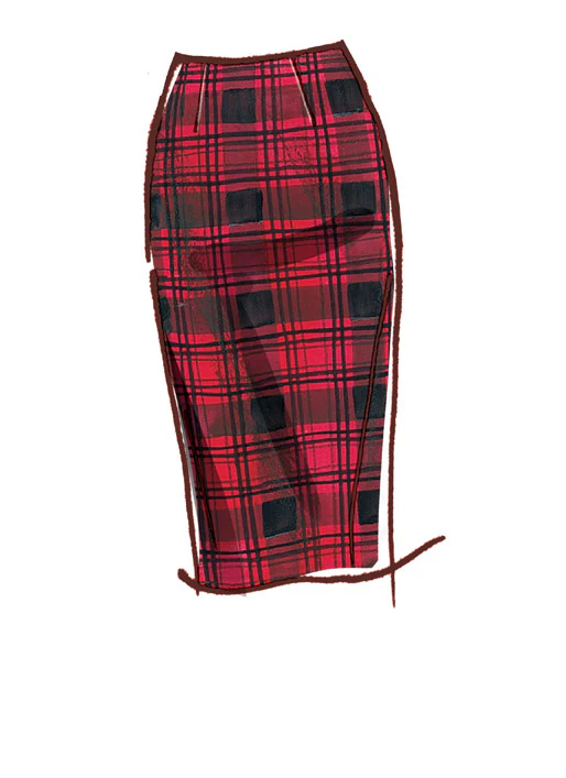 M8051 #MarieMcCalls - Misses' Pencil Skirts In Five Lengths (size: 14-16-18-20-22) - Image 3