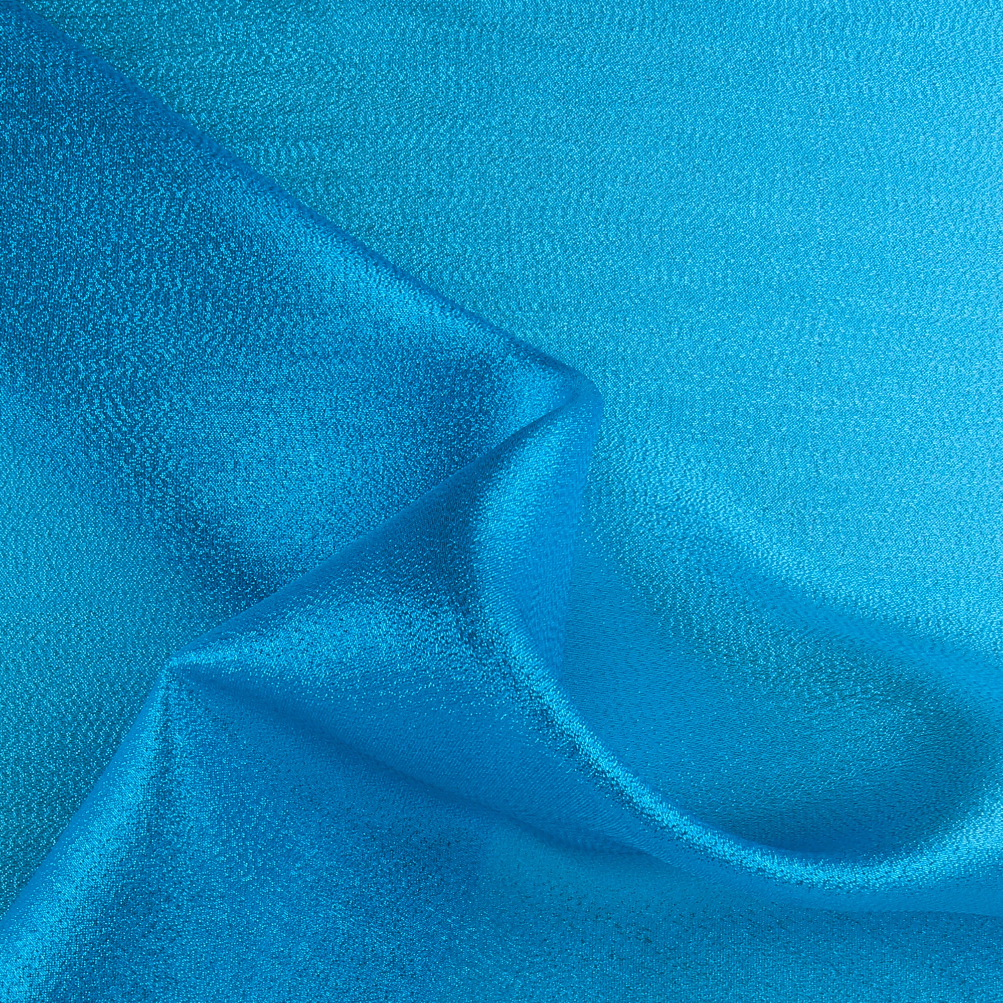 Metallic Crepe - Turquoise - Image 2