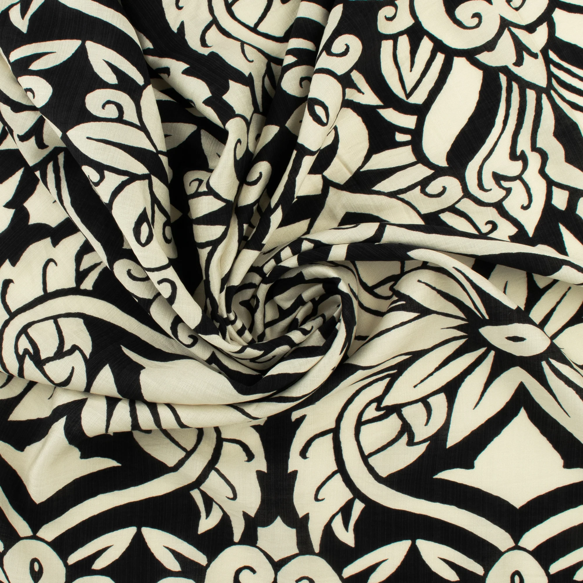 Mix of Printed Rayon and Nylon - HAVANA II - 009 - Ivory - Image 2