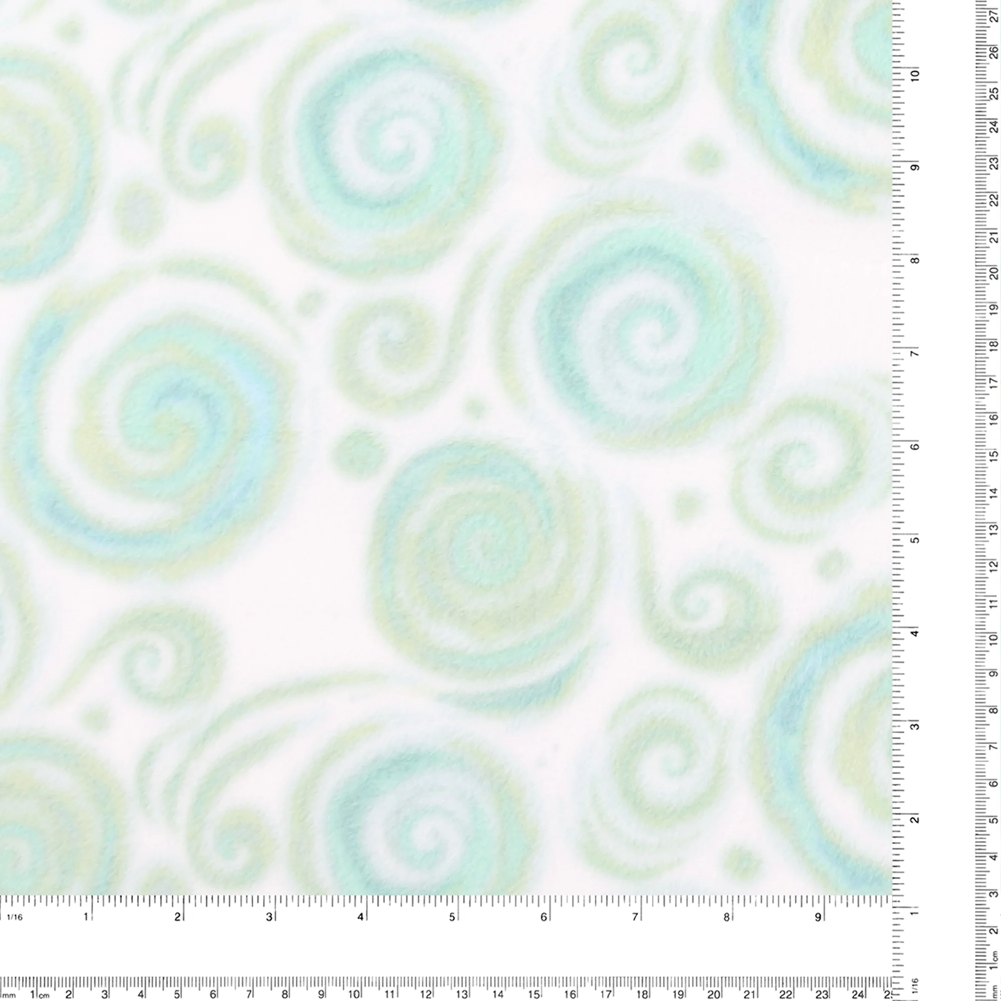 Mountain Fleece Prints Baby - Swirls - 009 - Mint - Image 3