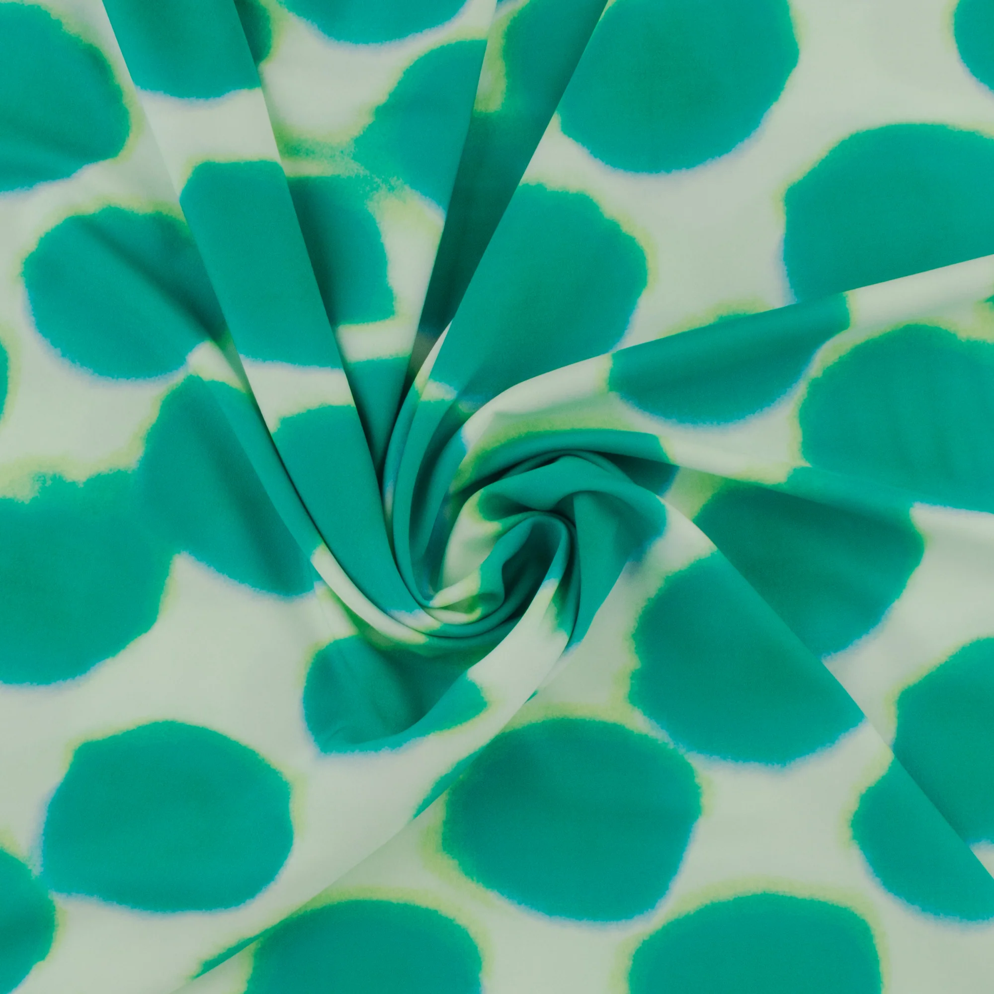 Polyester Print - SOPHIE - 004 - Turquoise - Image 2