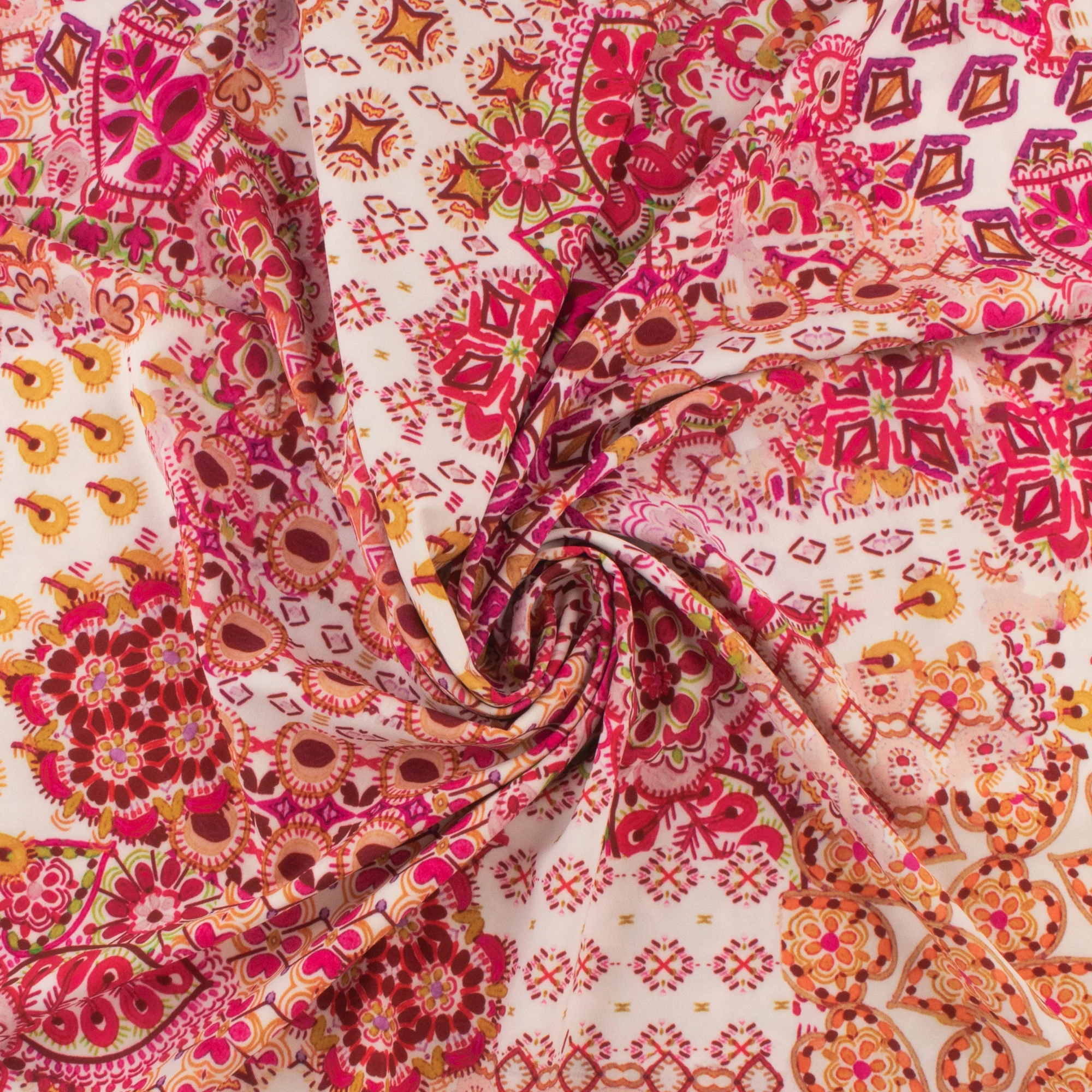 Polyester Print - SOPHIE - 006 - Fuschia - Image 2