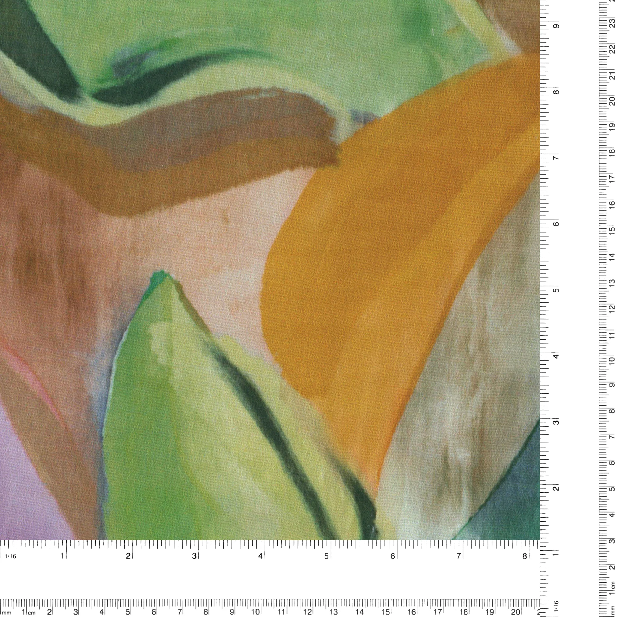 Printed Chiffon - ELEGANZA - 010 - Golden Yellow - Image 4