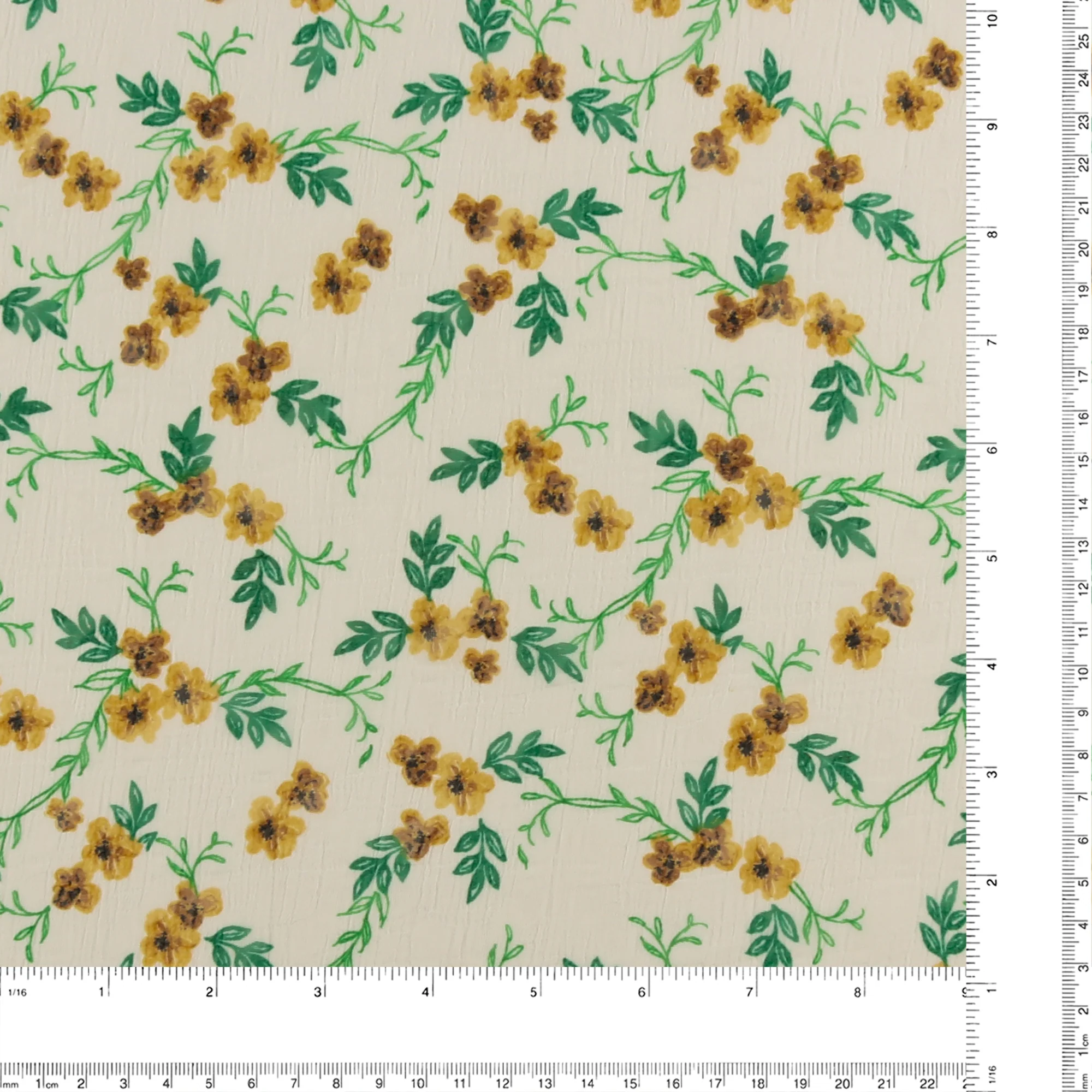 Printed Chiffon - TESSA - 030 - White - Image 3