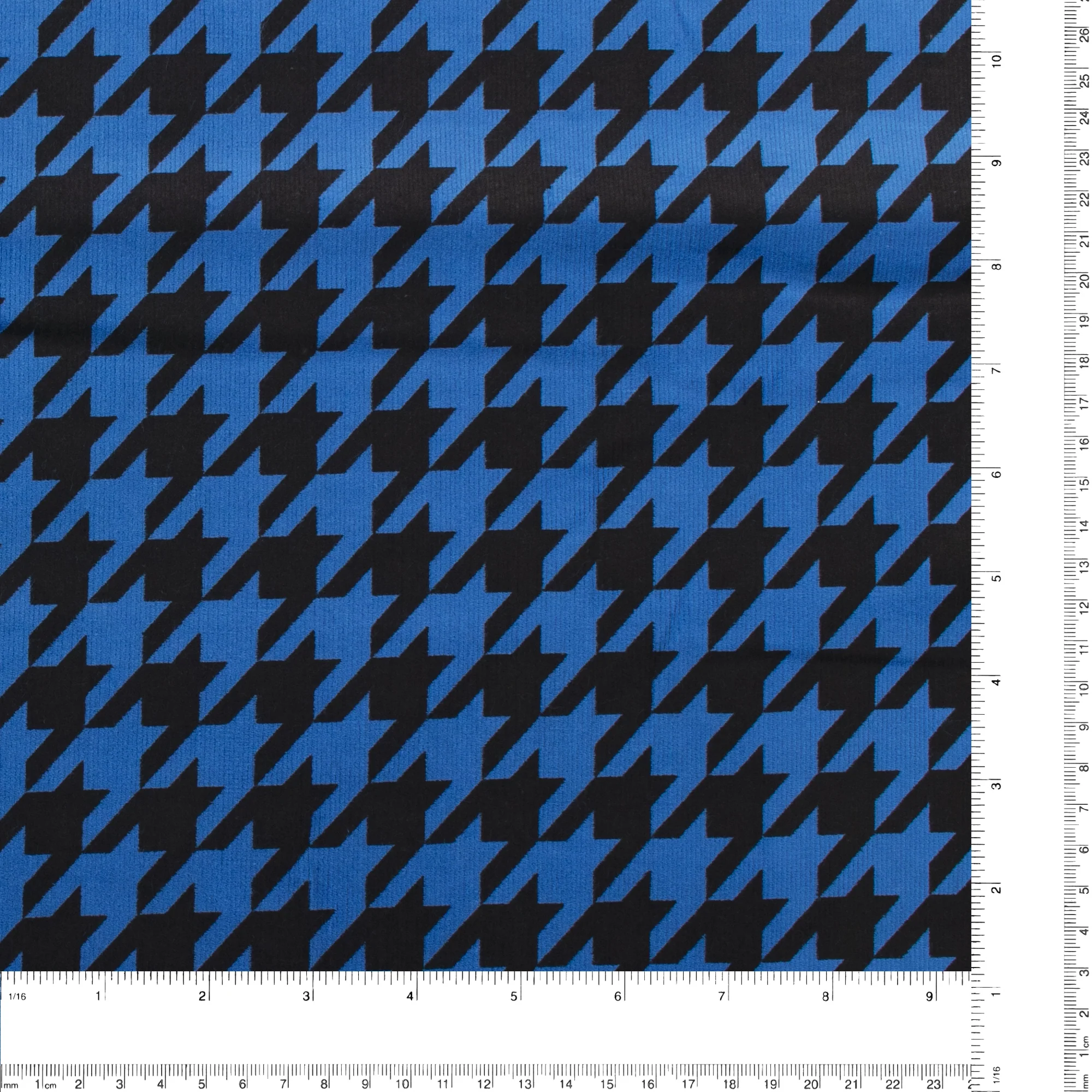 Printed Corduroy - QUATTRO - 023 - Royal - Image 3
