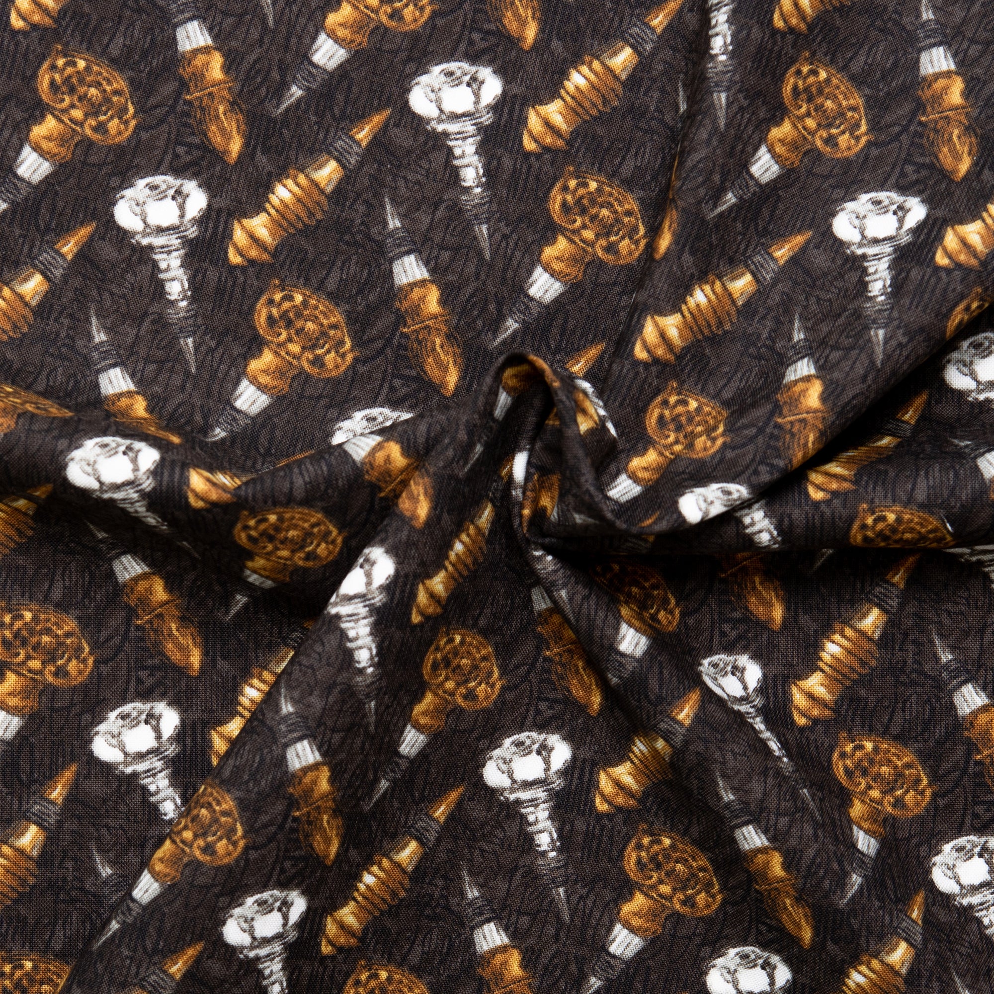 Printed Cotton - AFTER FIVE - Bottleneck - Black - Image 2