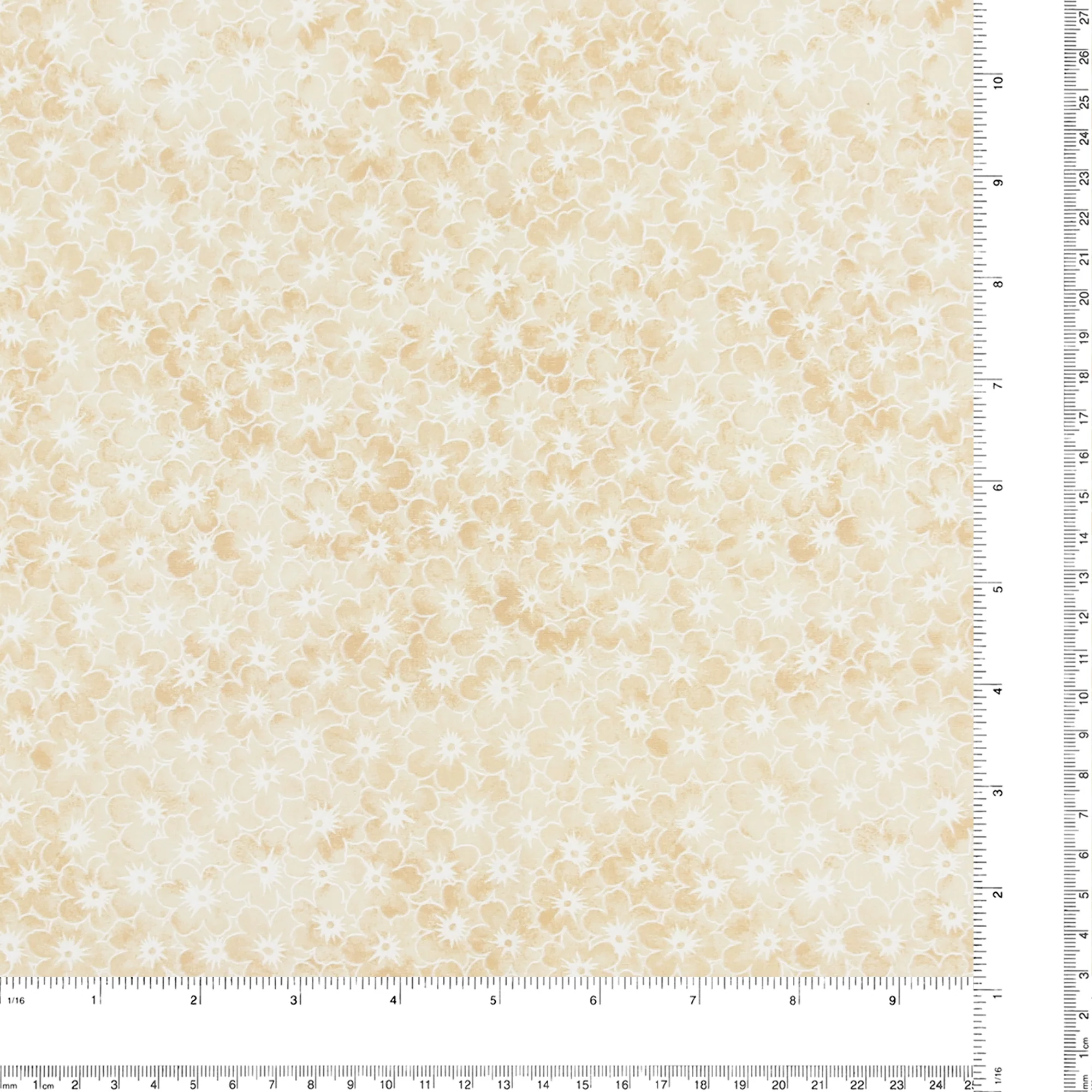 Printed Cotton by Fabric Traditionss - TREASURE - 024 - Beige - Image 3