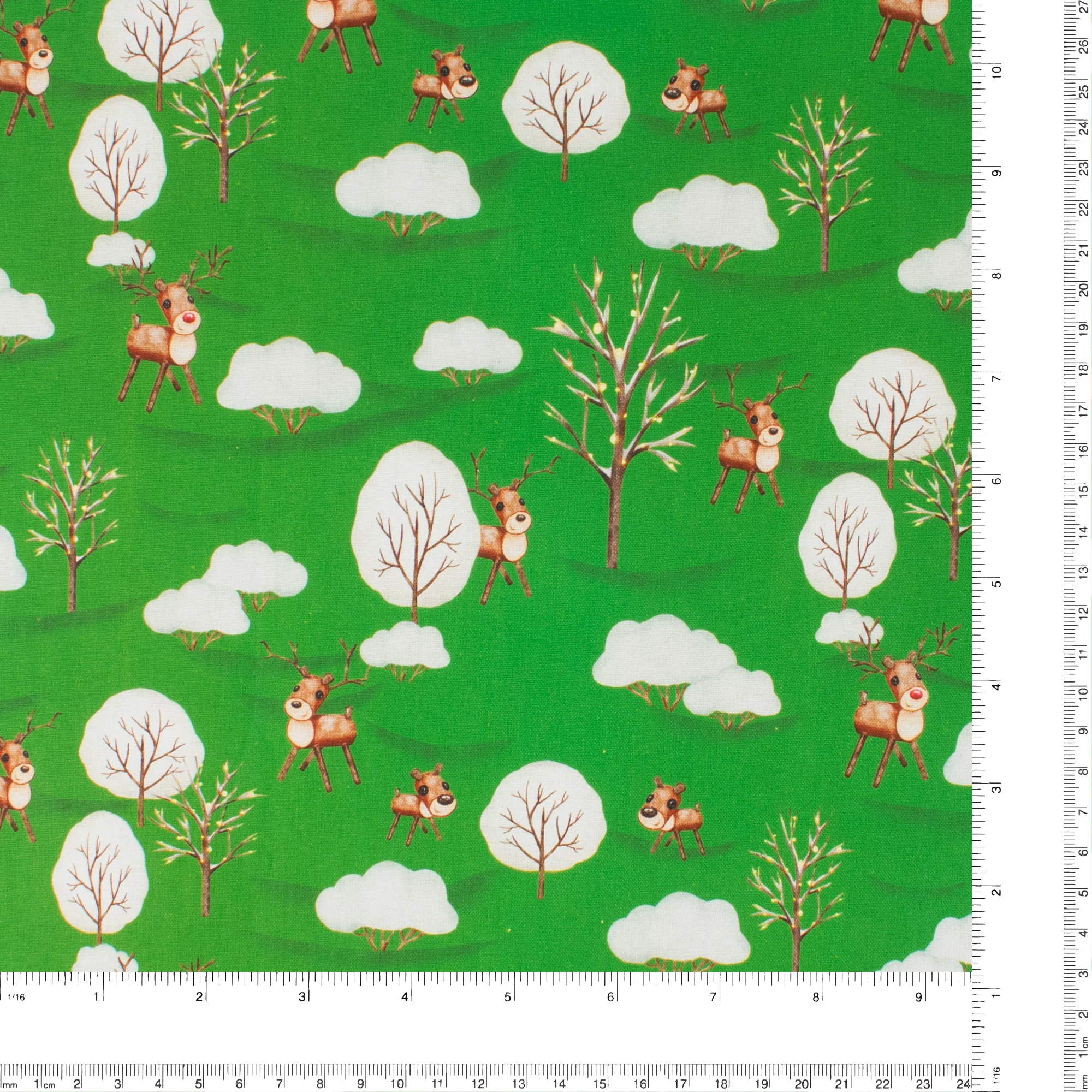 Printed Cotton - Holiday Joy - 005 - Green - Image 3