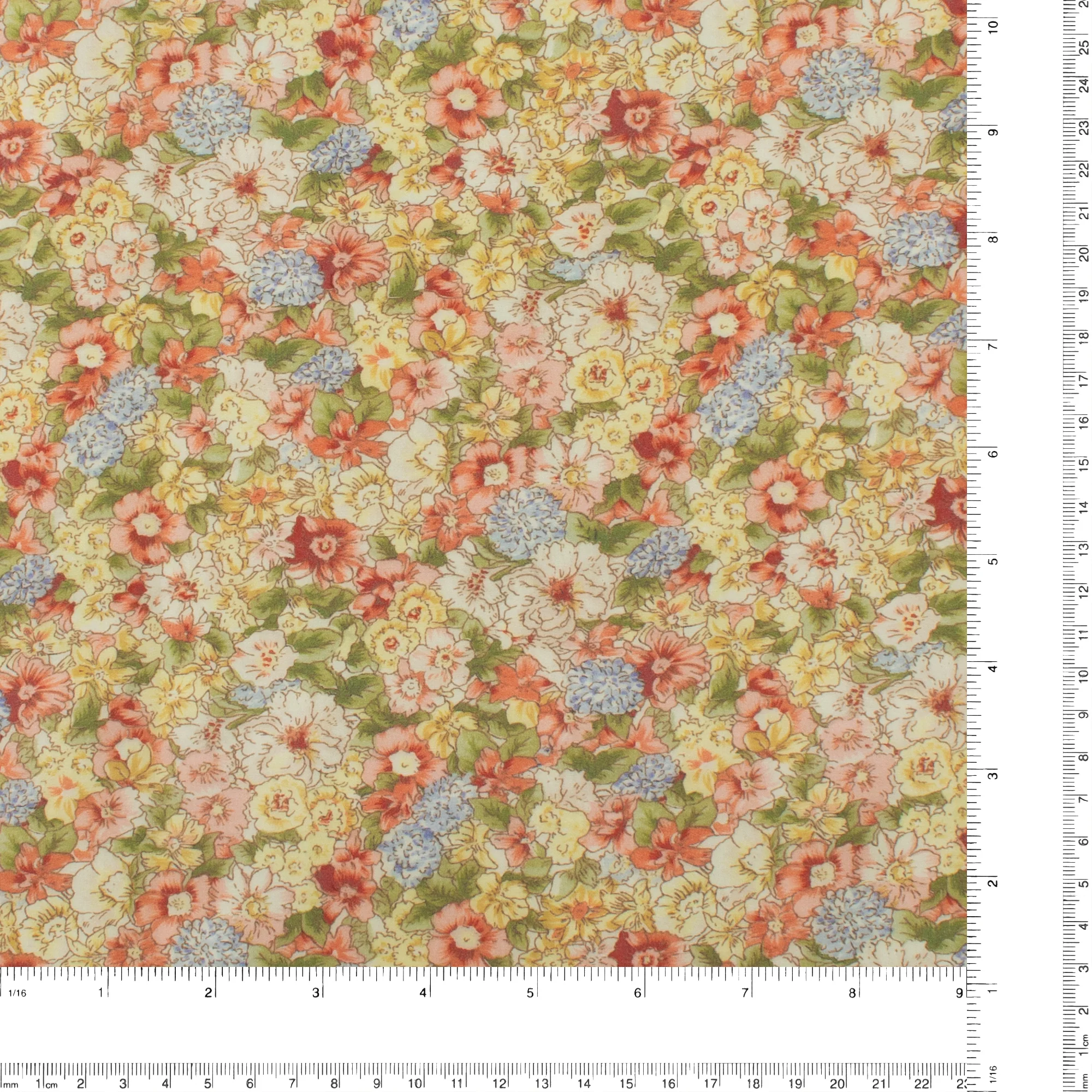 Printed Cotton - Lillibet Floral - 004 - Copper Red - Image 3
