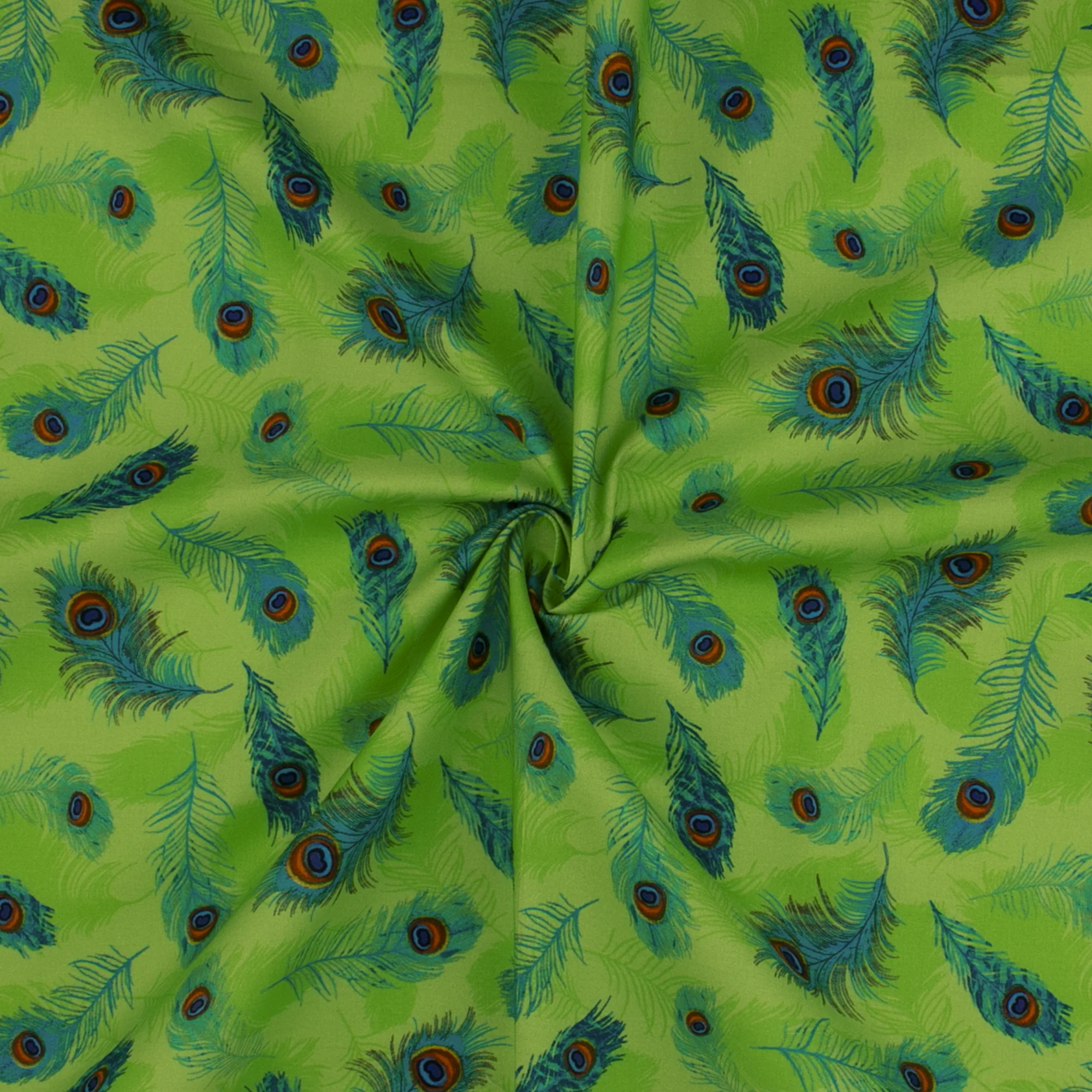 Printed Cotton - PROMENADE - 002 - Green - Image 2