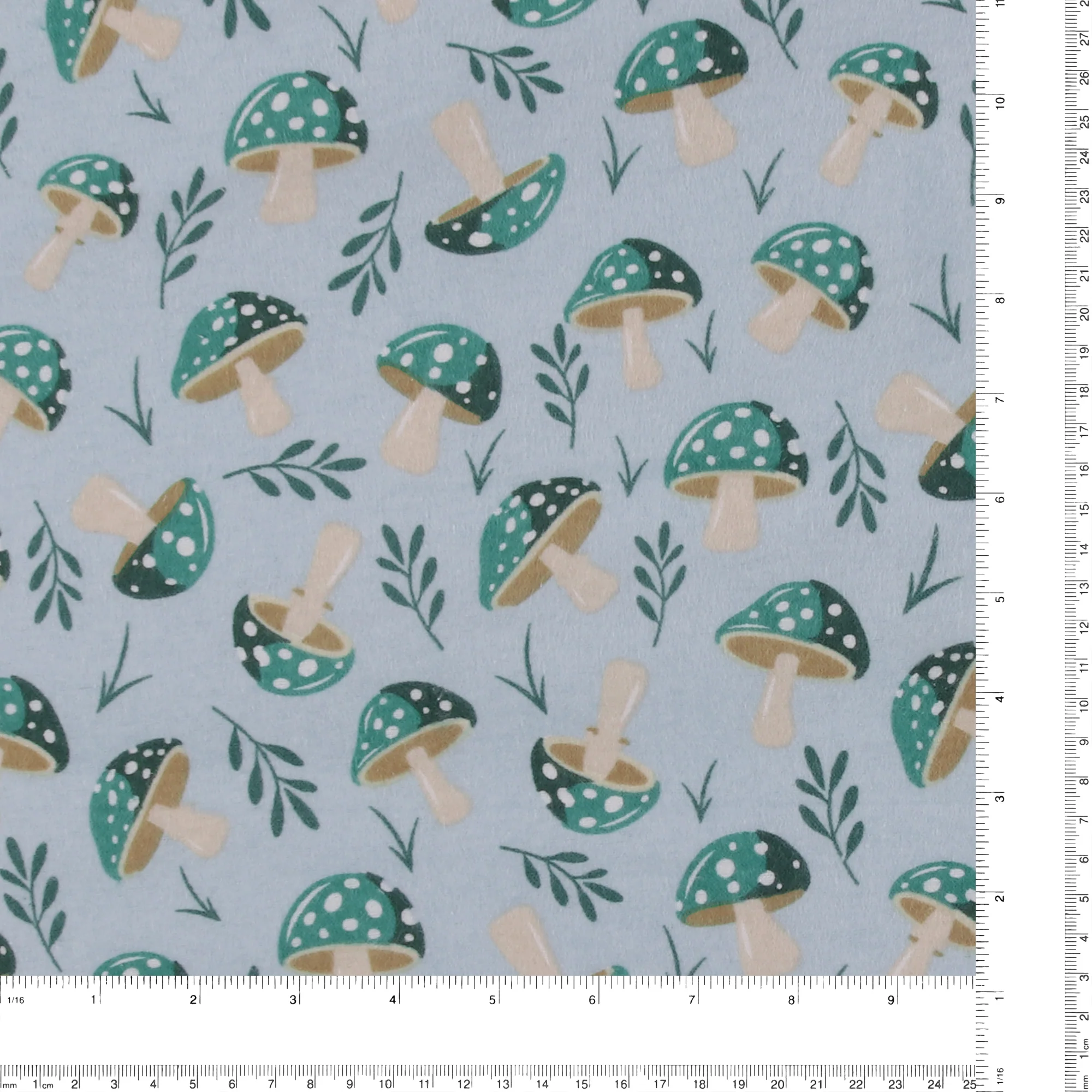 Printed Flannelette - CHARLIE - 125 - Sky Blue - Image 3