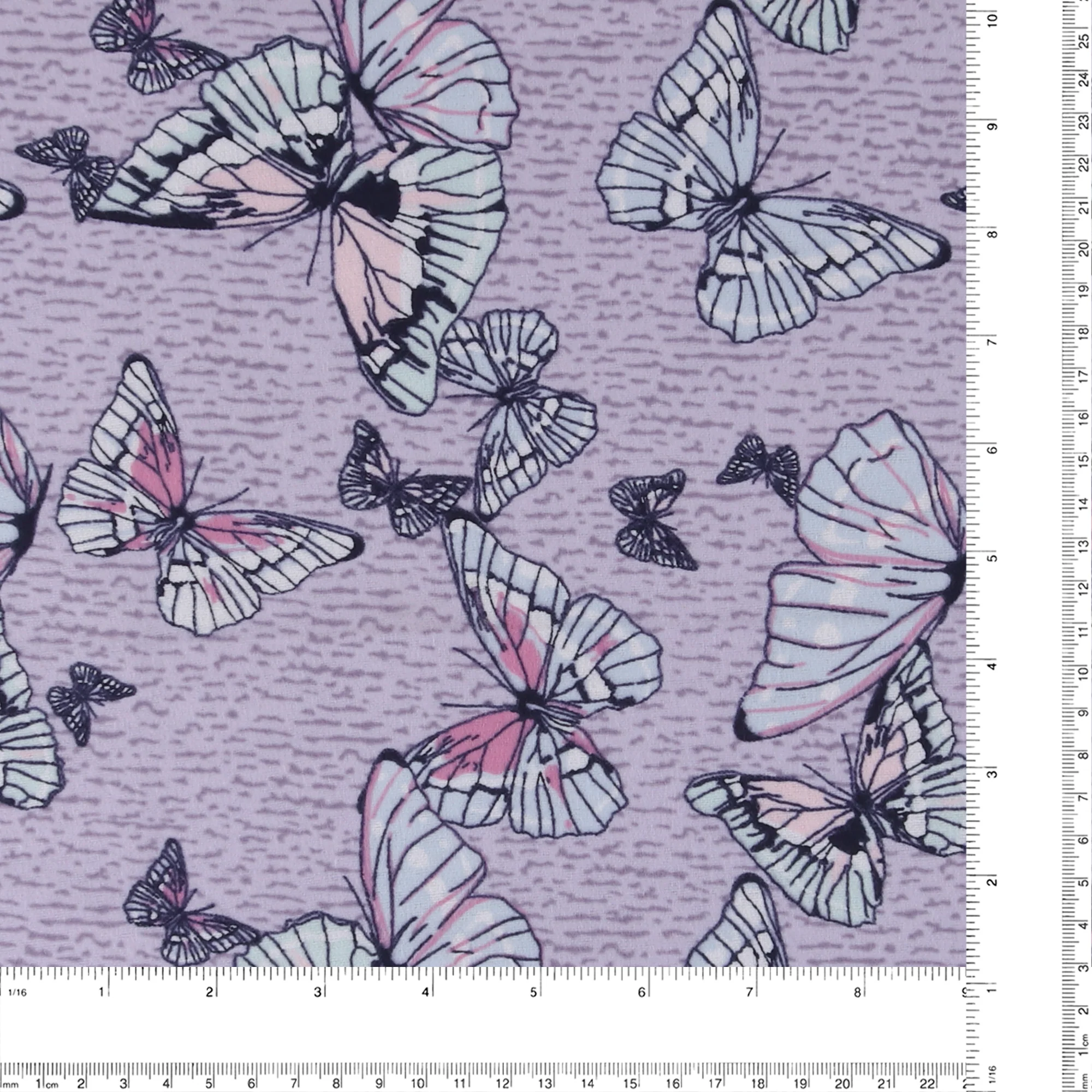 Printed Flannelette CHELSEA - 1519 - Lilac - Image 3