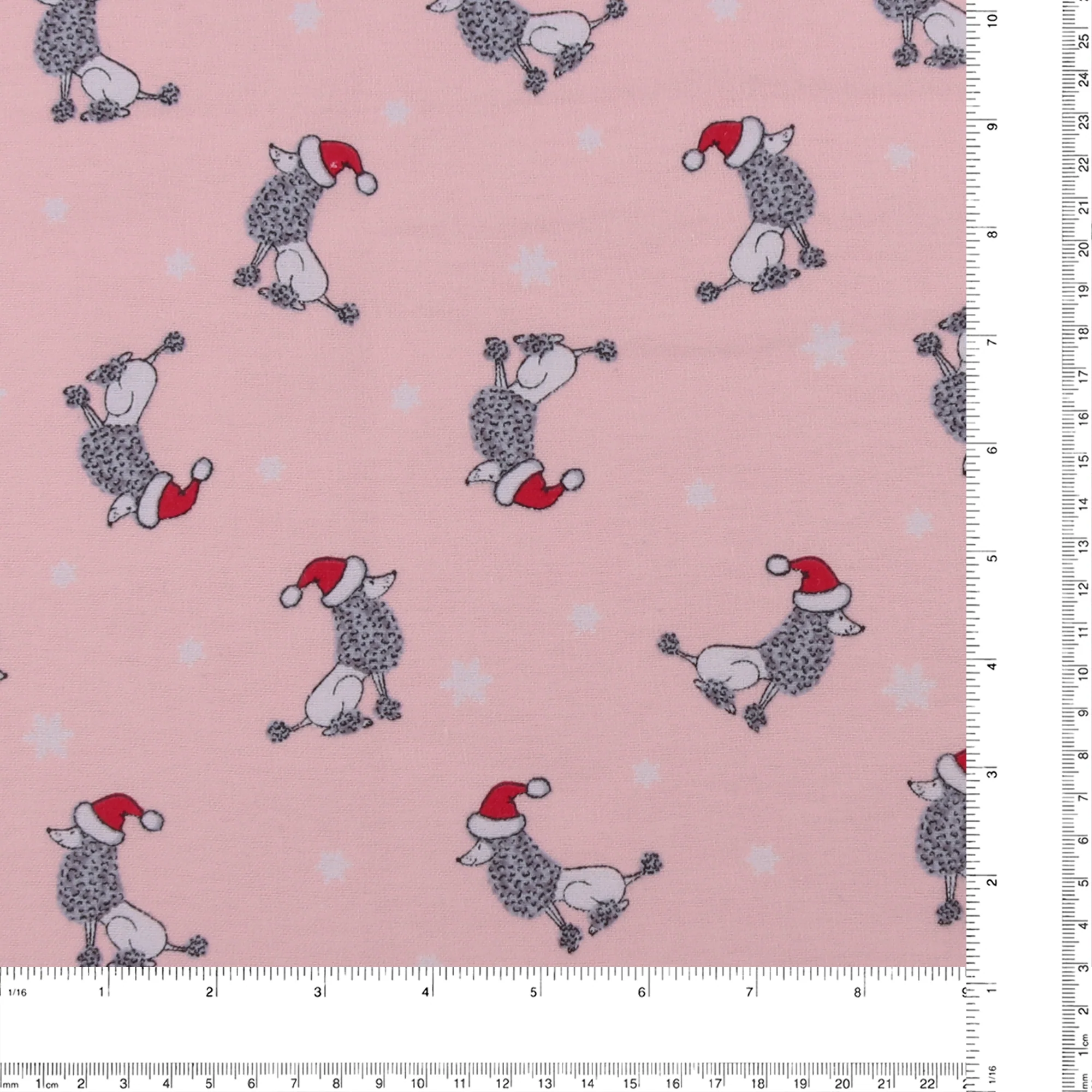 Printed Flannelette CHELSEA - 1590 - Light Pink - Image 3