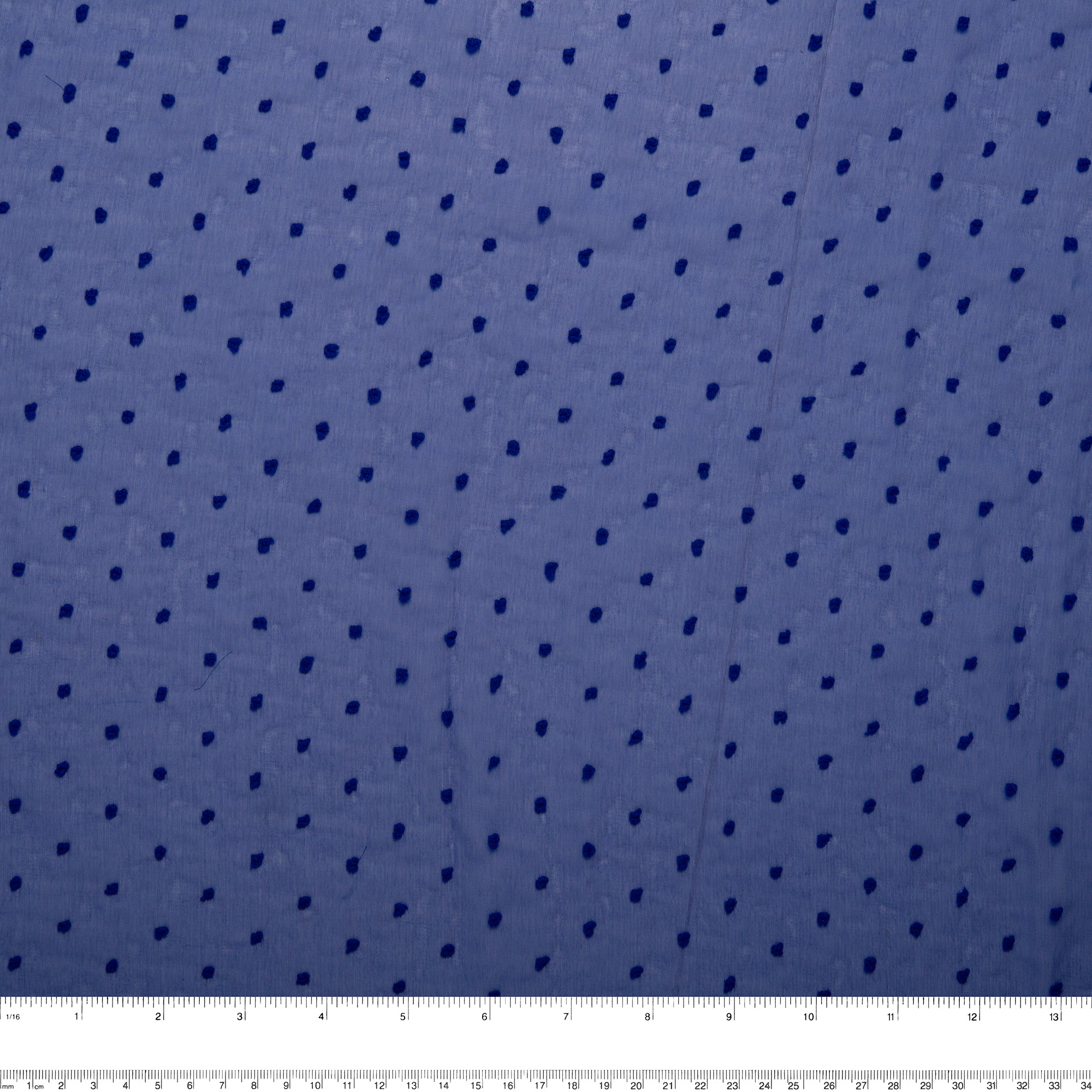 Printed polyester - OLIVIA - Stitch - Royal blue - Image 3