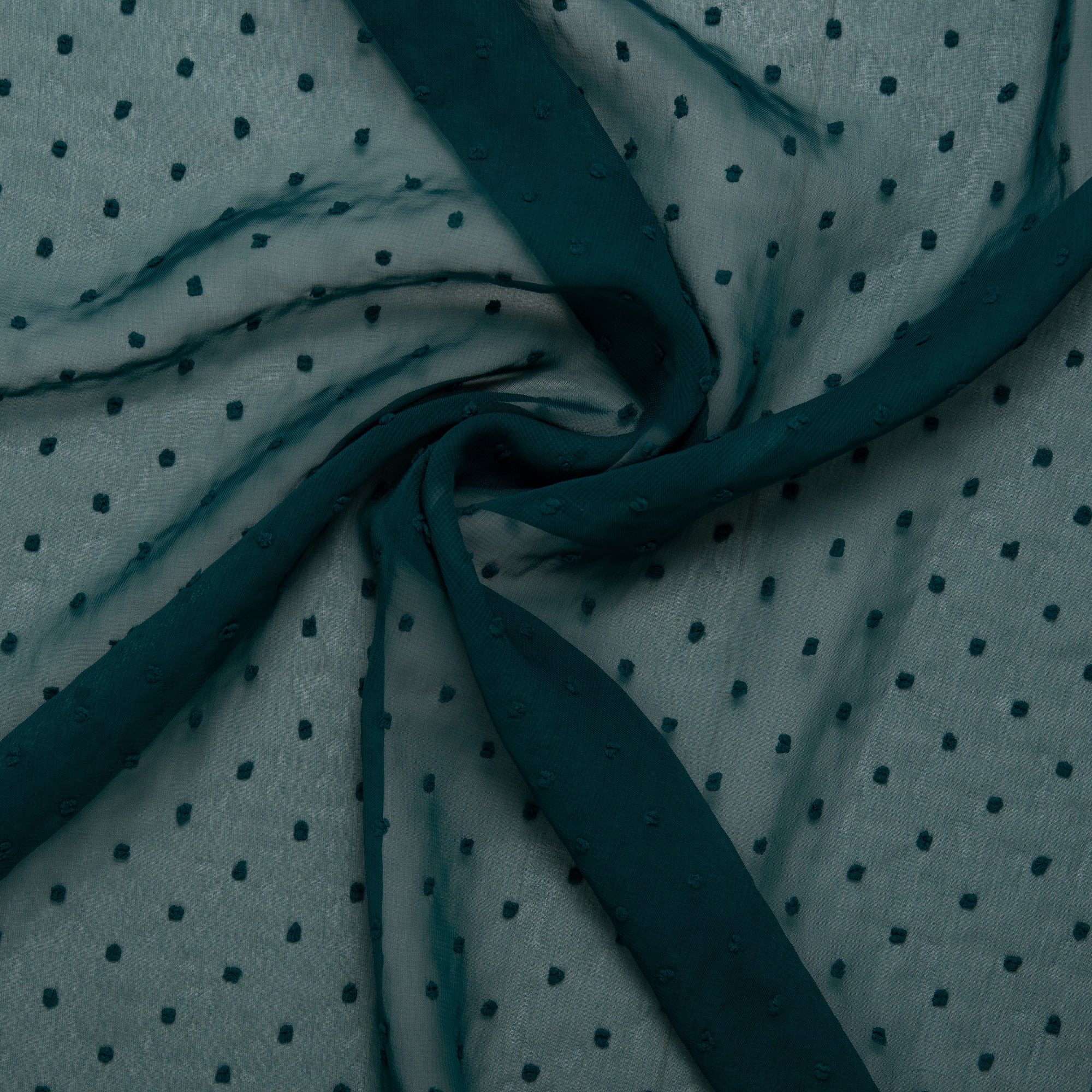Printed polyester - OLIVIA - Stitch - Spruce - Image 2