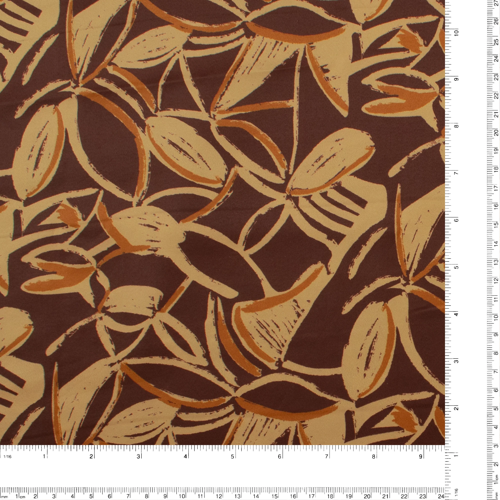 Printed Satin - NORA - 004 - Wine - Image 3