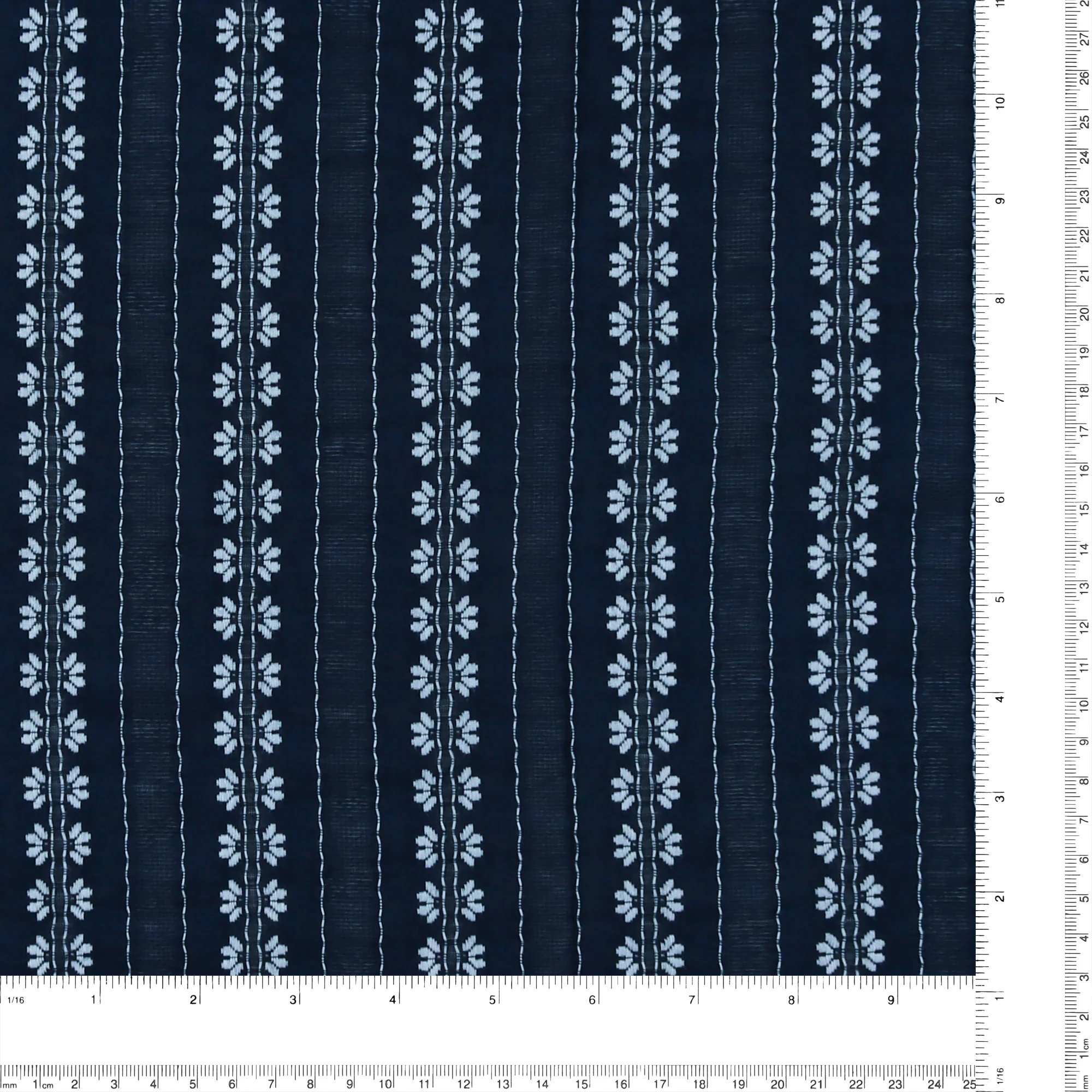 Rayon Embroidery - MILA - 003 - Navy - Image 3