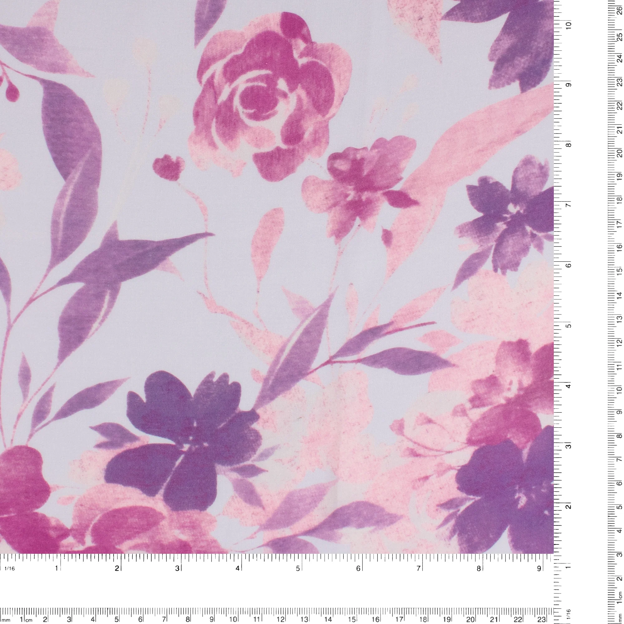 Rayon Voile Print - MARLOWE - 002 - Mauve - Image 3