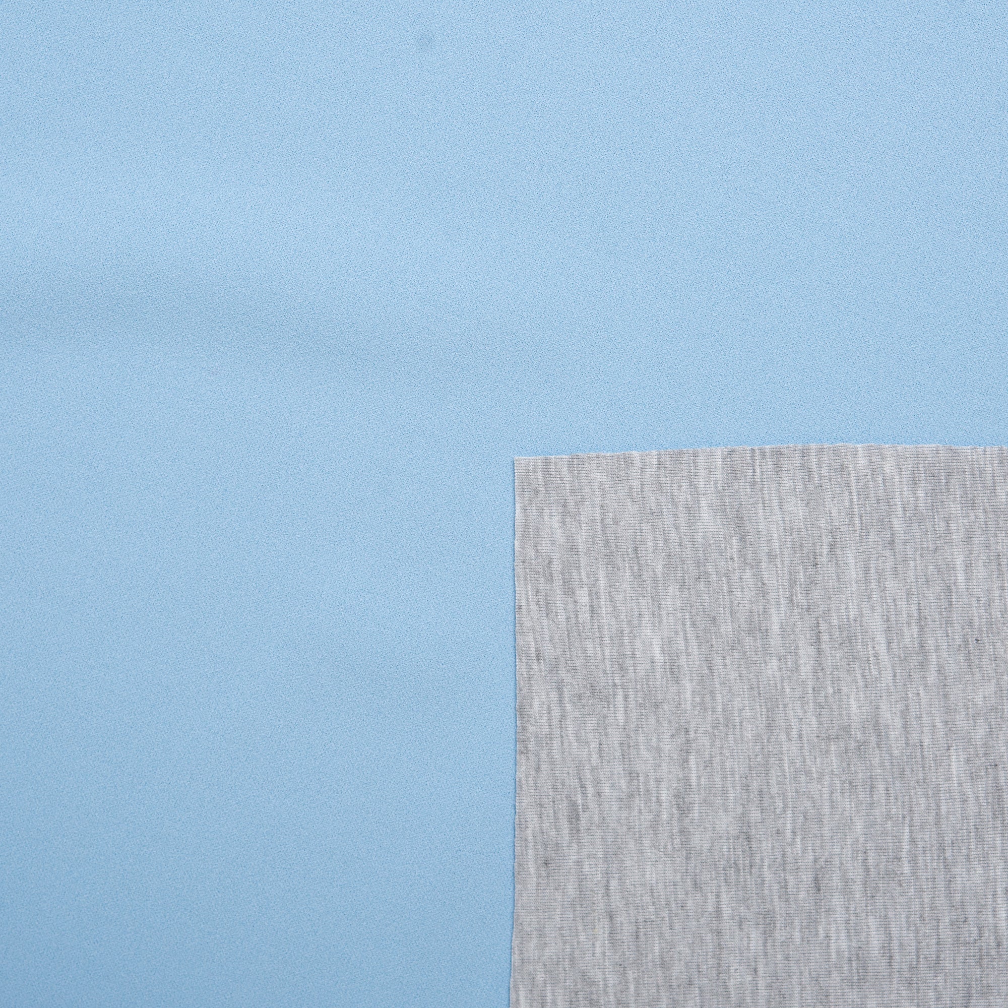 Scuba Crepe Bonded to Jersey - Light Blue - Image 5
